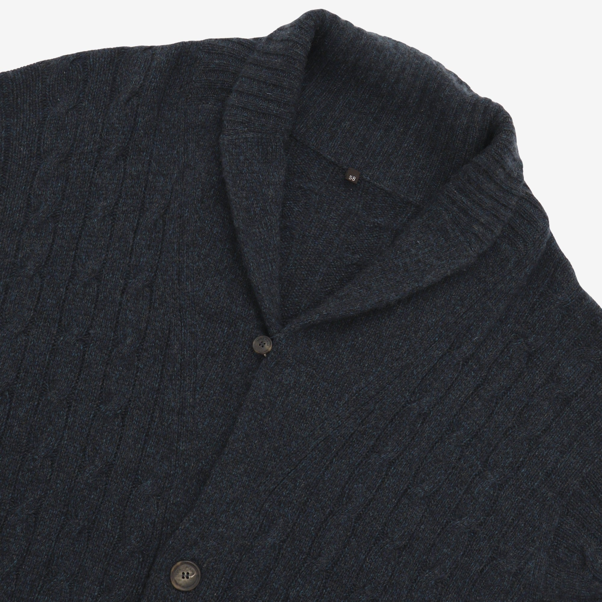 Cashmere Cable Knit Shawl Cardigan