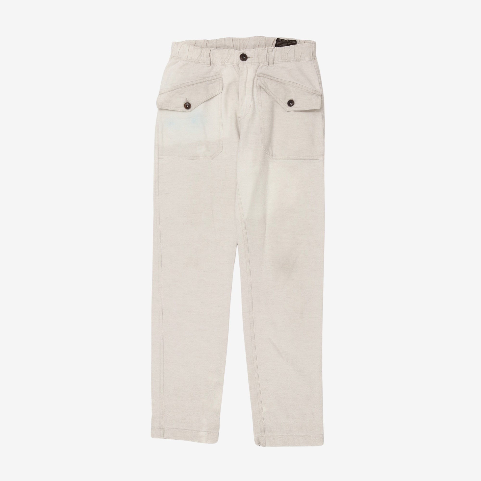 Linen Blend Drawstring Trouser