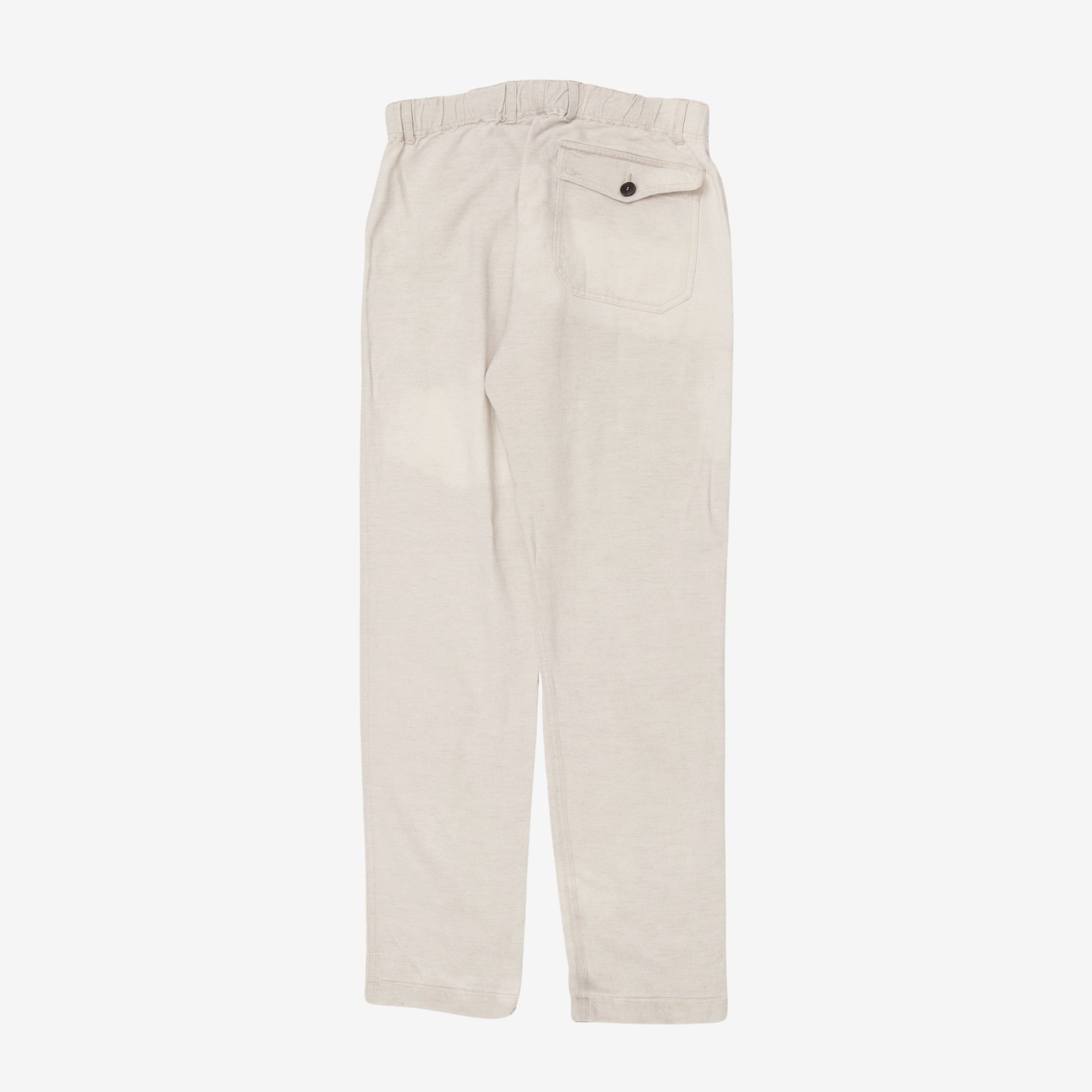 Linen Blend Drawstring Trouser