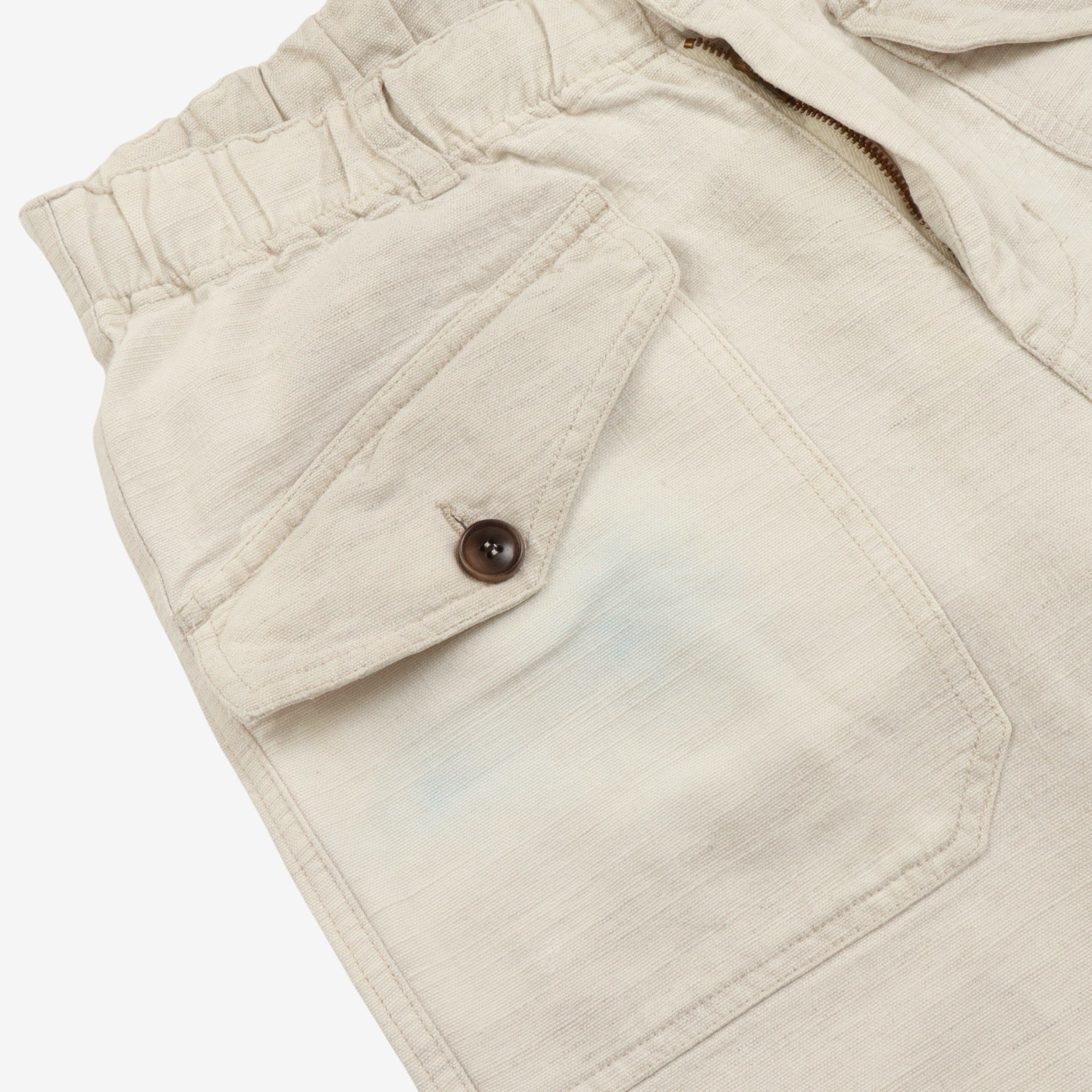 Linen Blend Drawstring Trouser