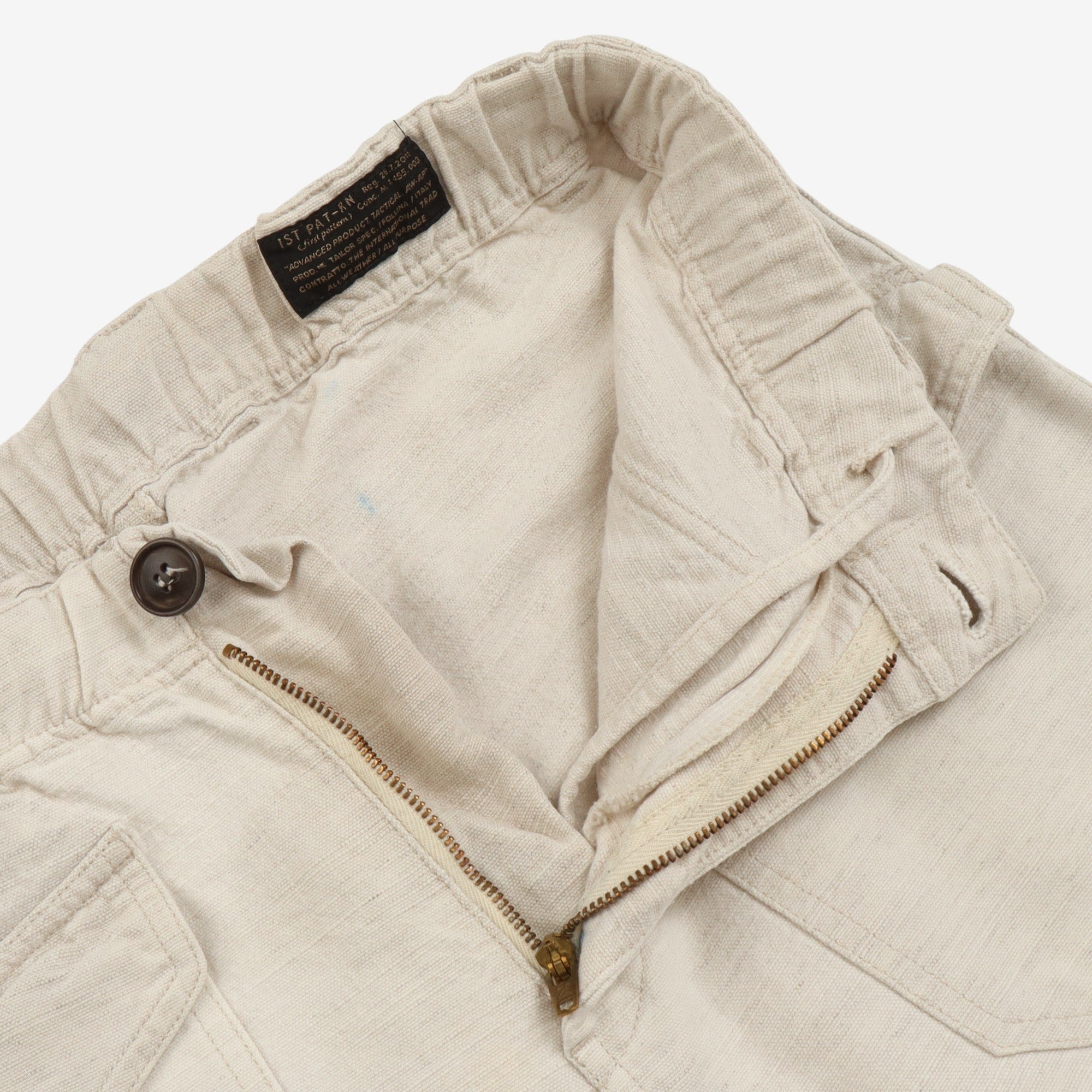 Linen Blend Drawstring Trouser