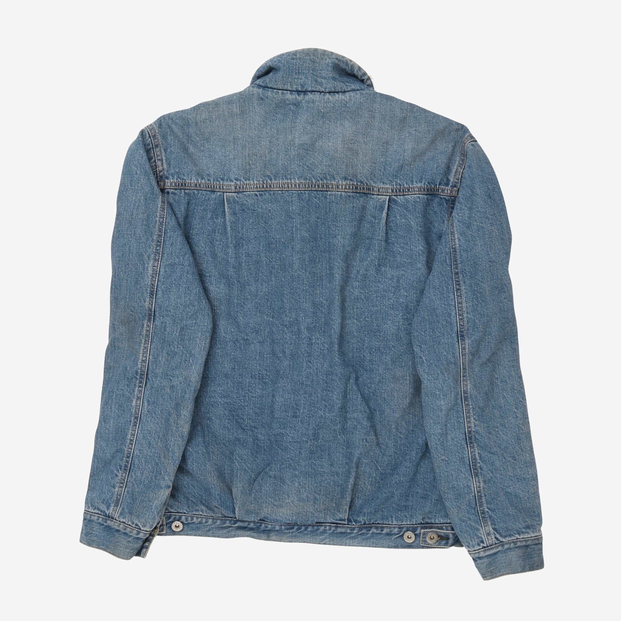 Faux Shearling Denim Jacket