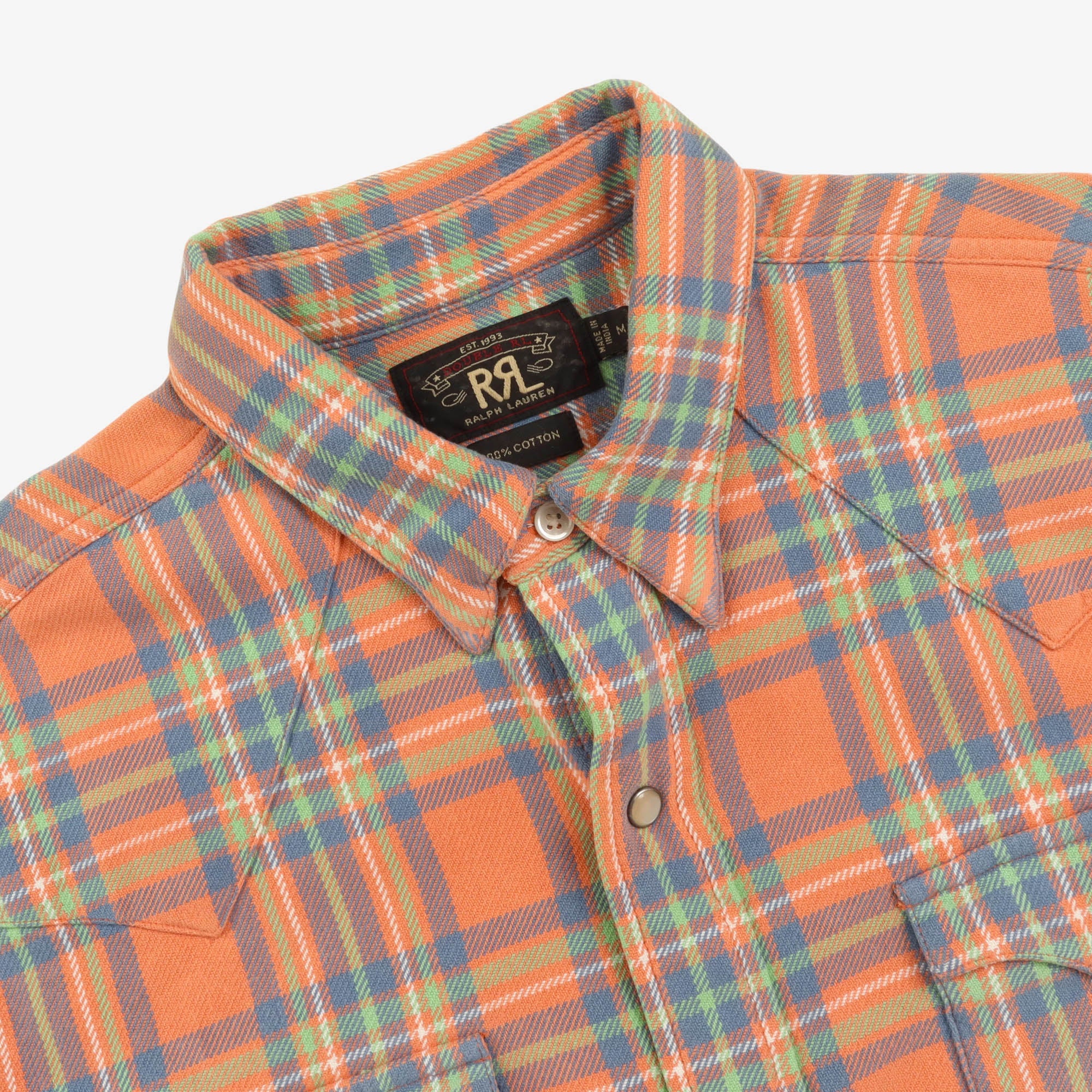 Plaid Pearl Western Work Shirt