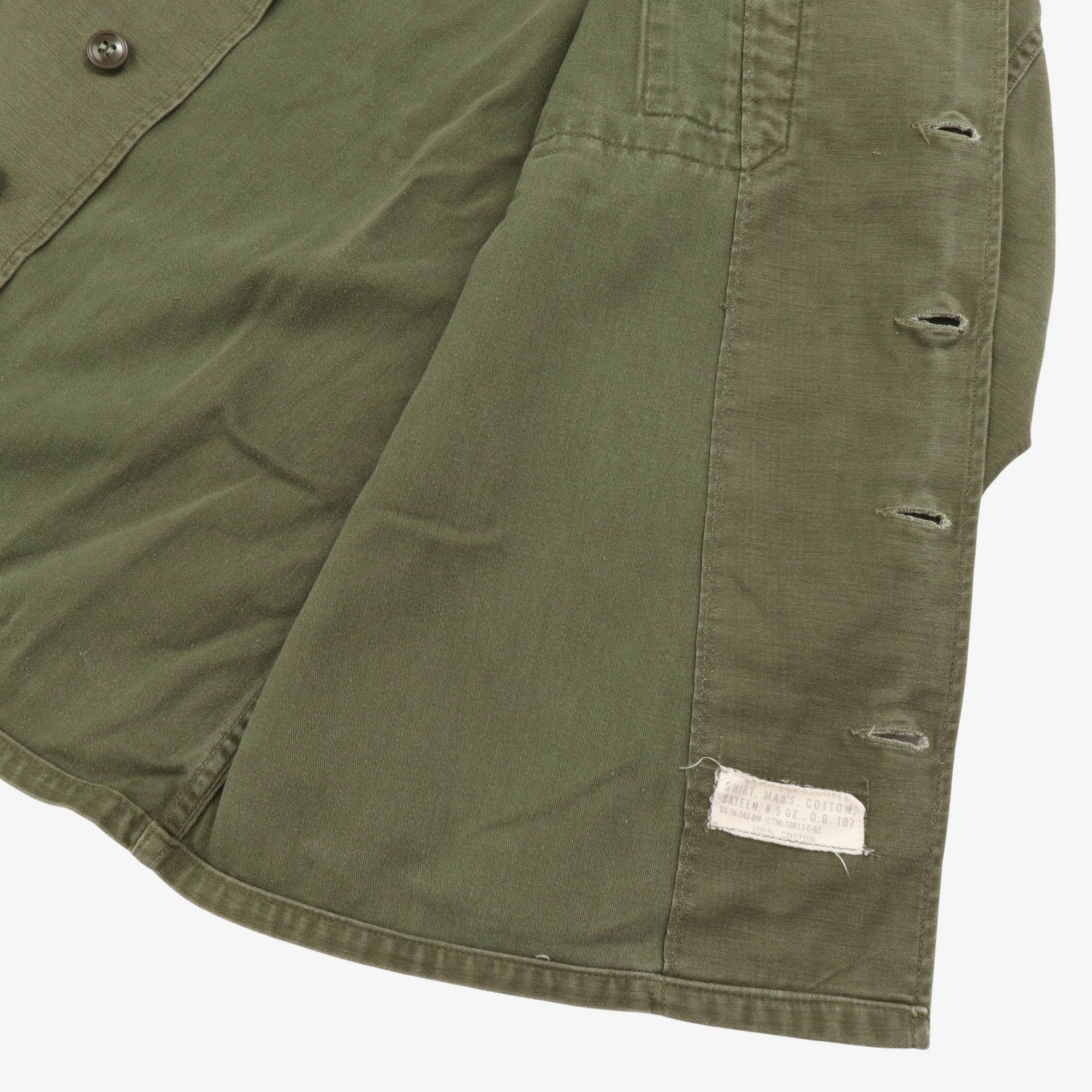Military Fatigue Shirt Jacket