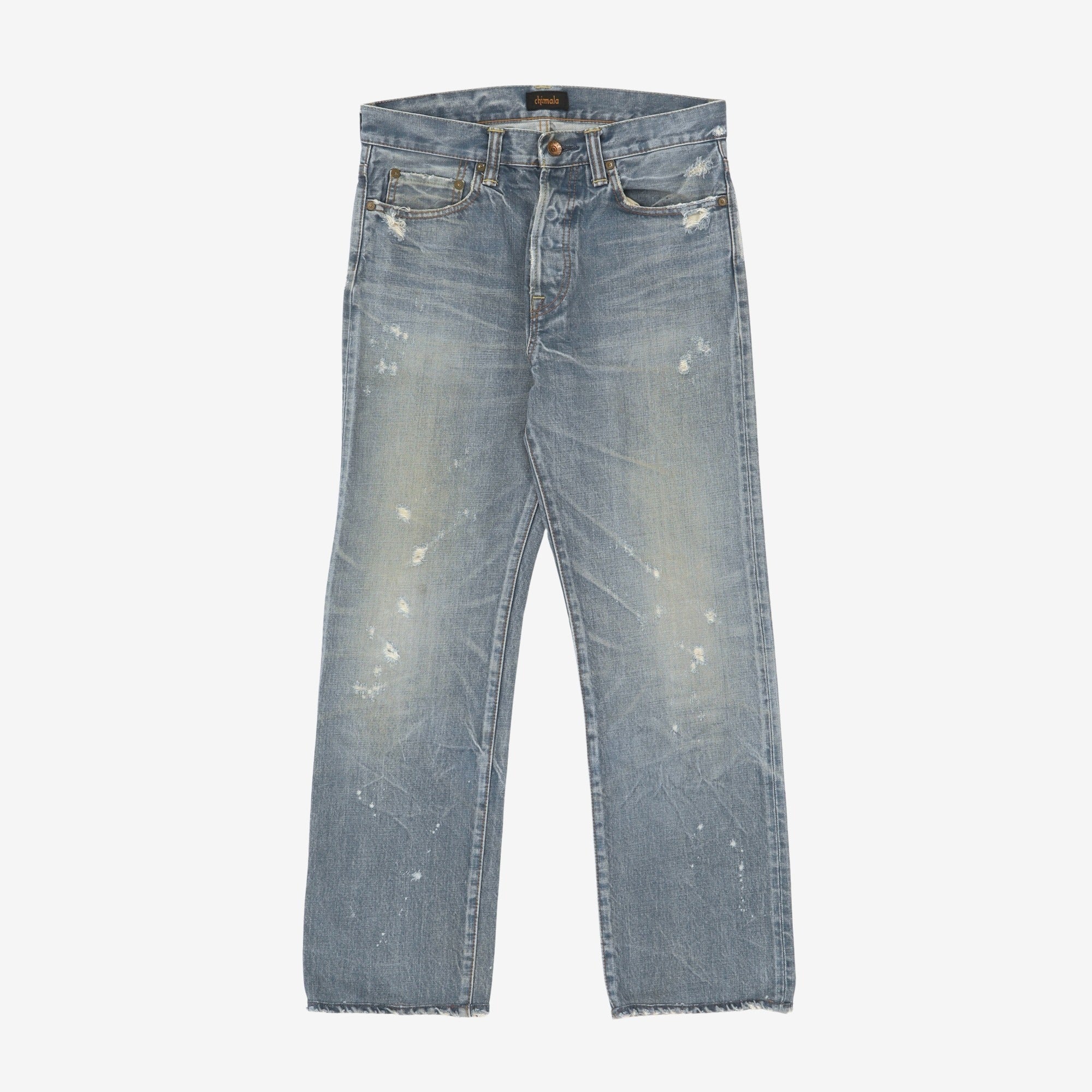 Distressed Denim (31W x 27.5L)