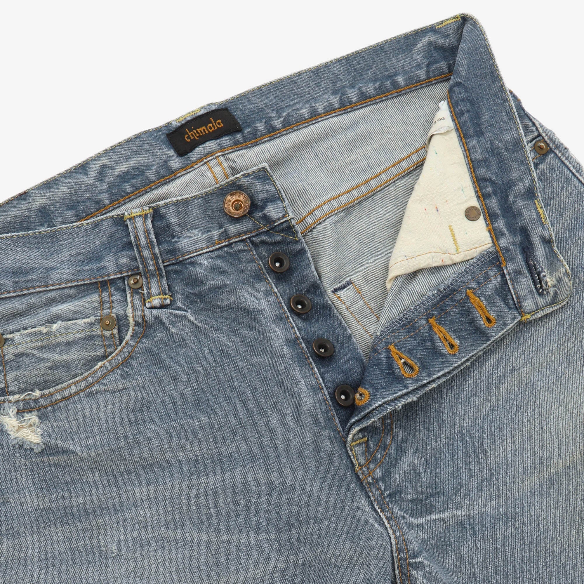 Distressed Denim (31W x 27.5L)