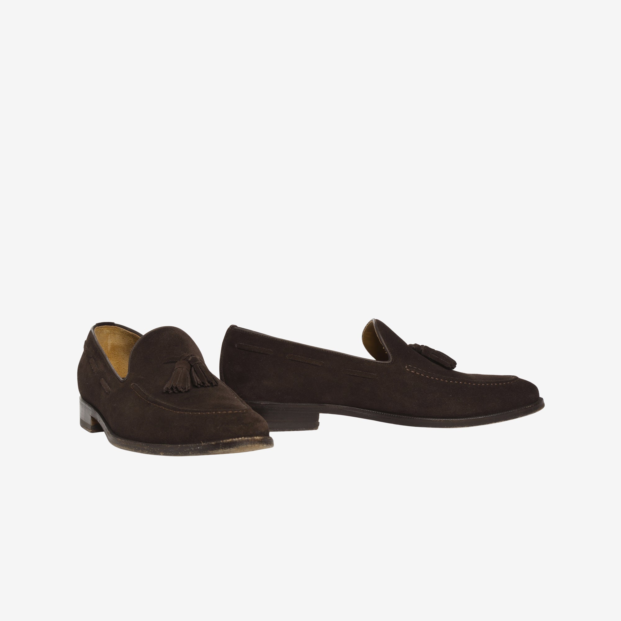 Suede Tasseled Loafers