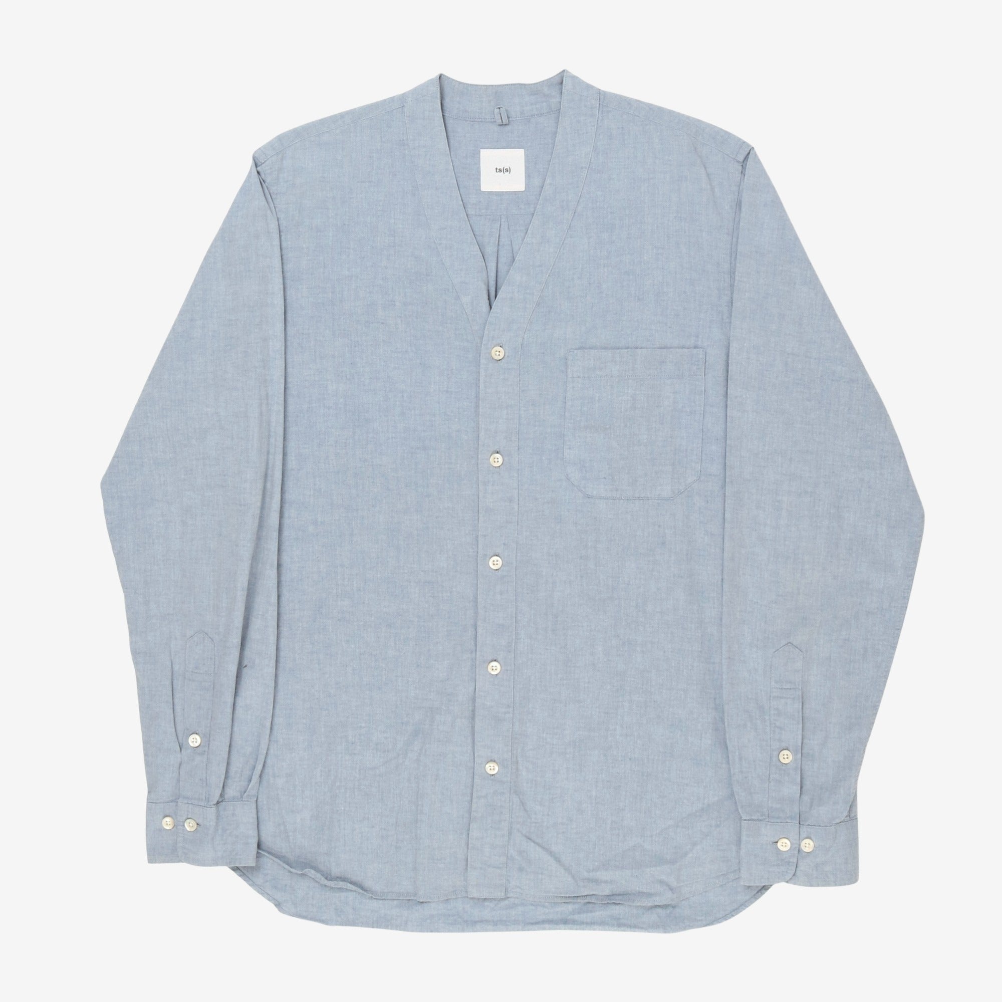 Chambray Cardigan Shirt