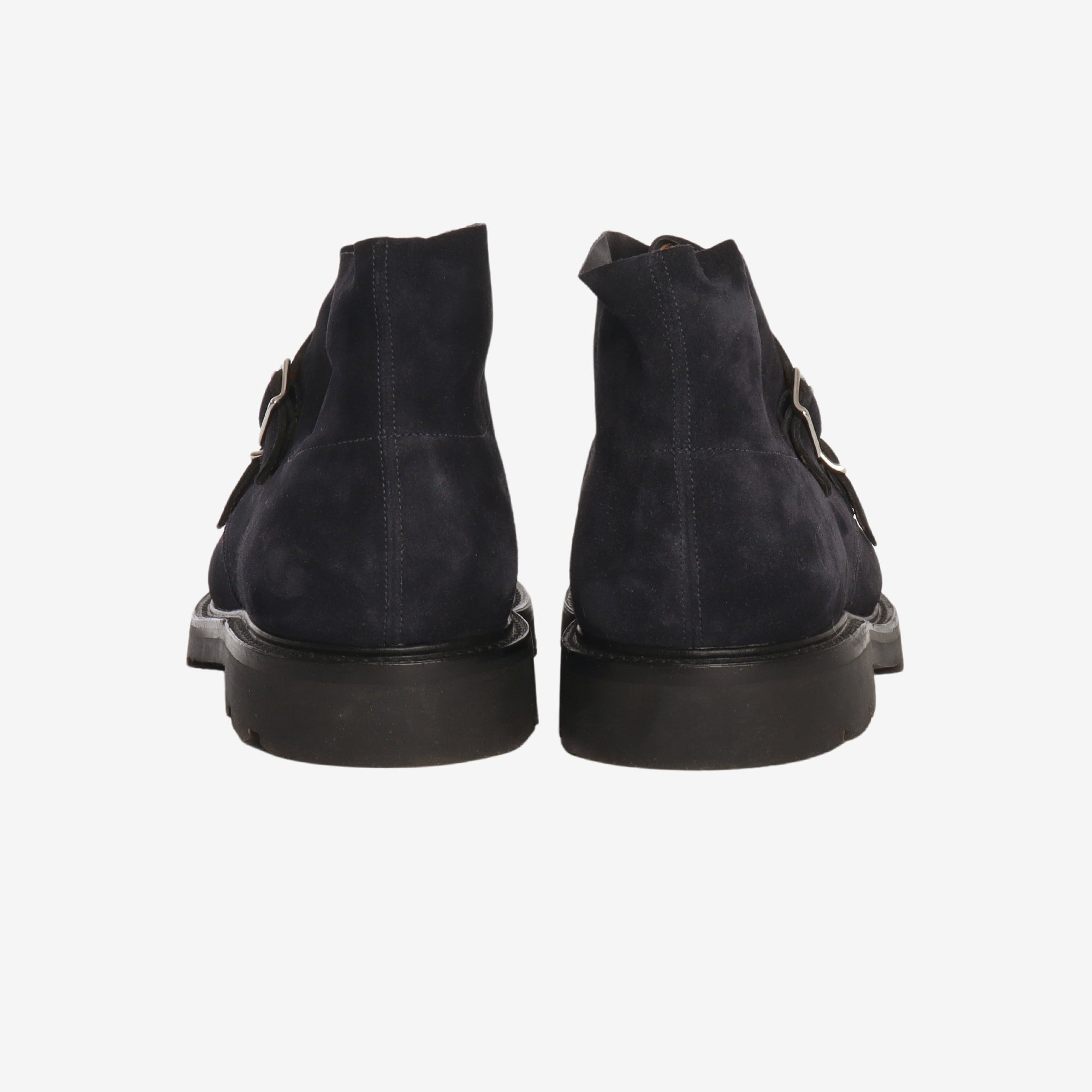 Suede William II Monk Strap Boots + Trees