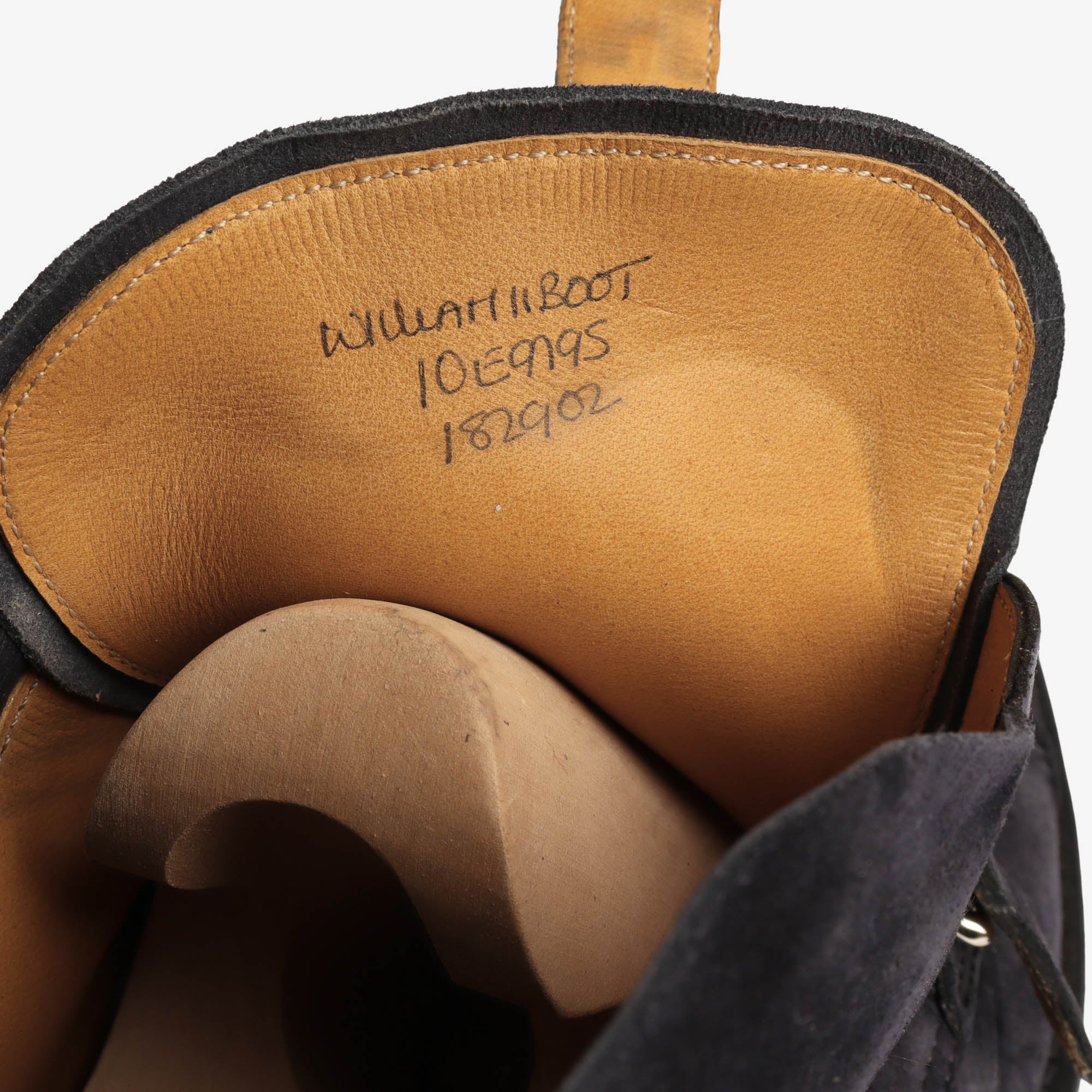 Suede William II Monk Strap Boots + Trees