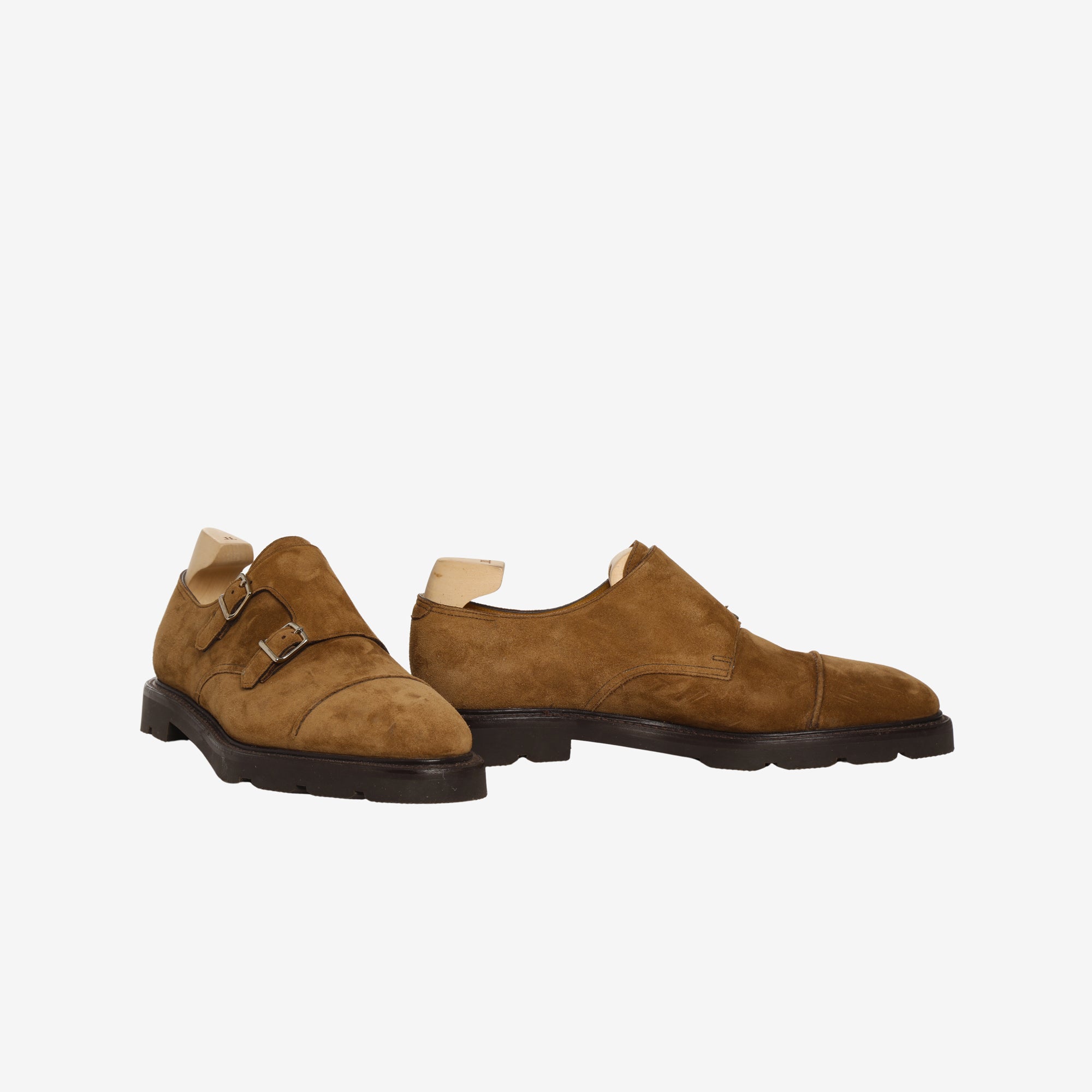 Suede William Monk Strap + Trees