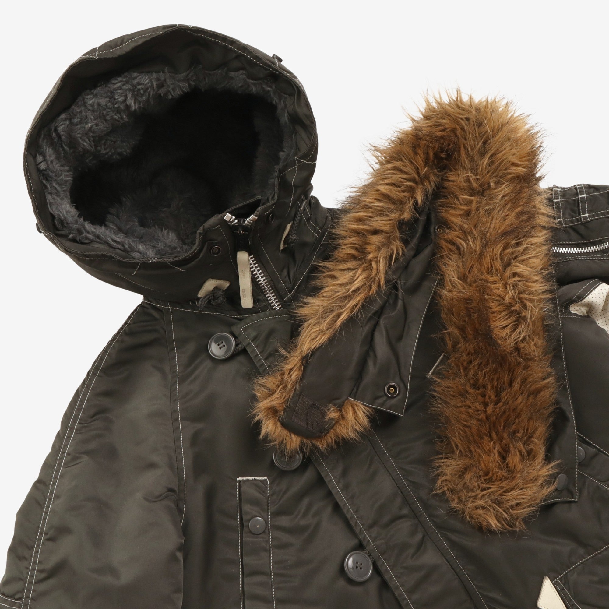 HPP Leather Sleeve N3-B Jacket