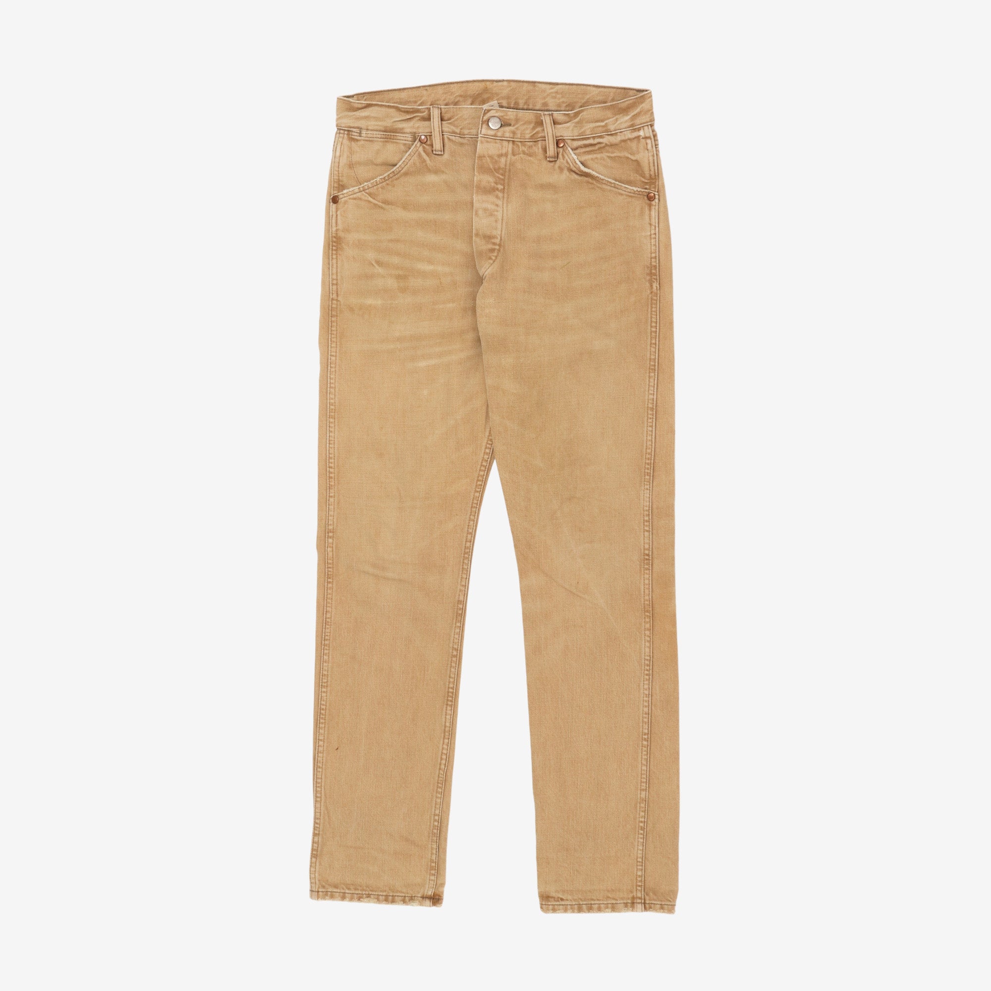 RRL HIGH SLIM ベージュ デニムパンツ 34x32 RRL High Slim Denim (32W X 34L) – Marrkt