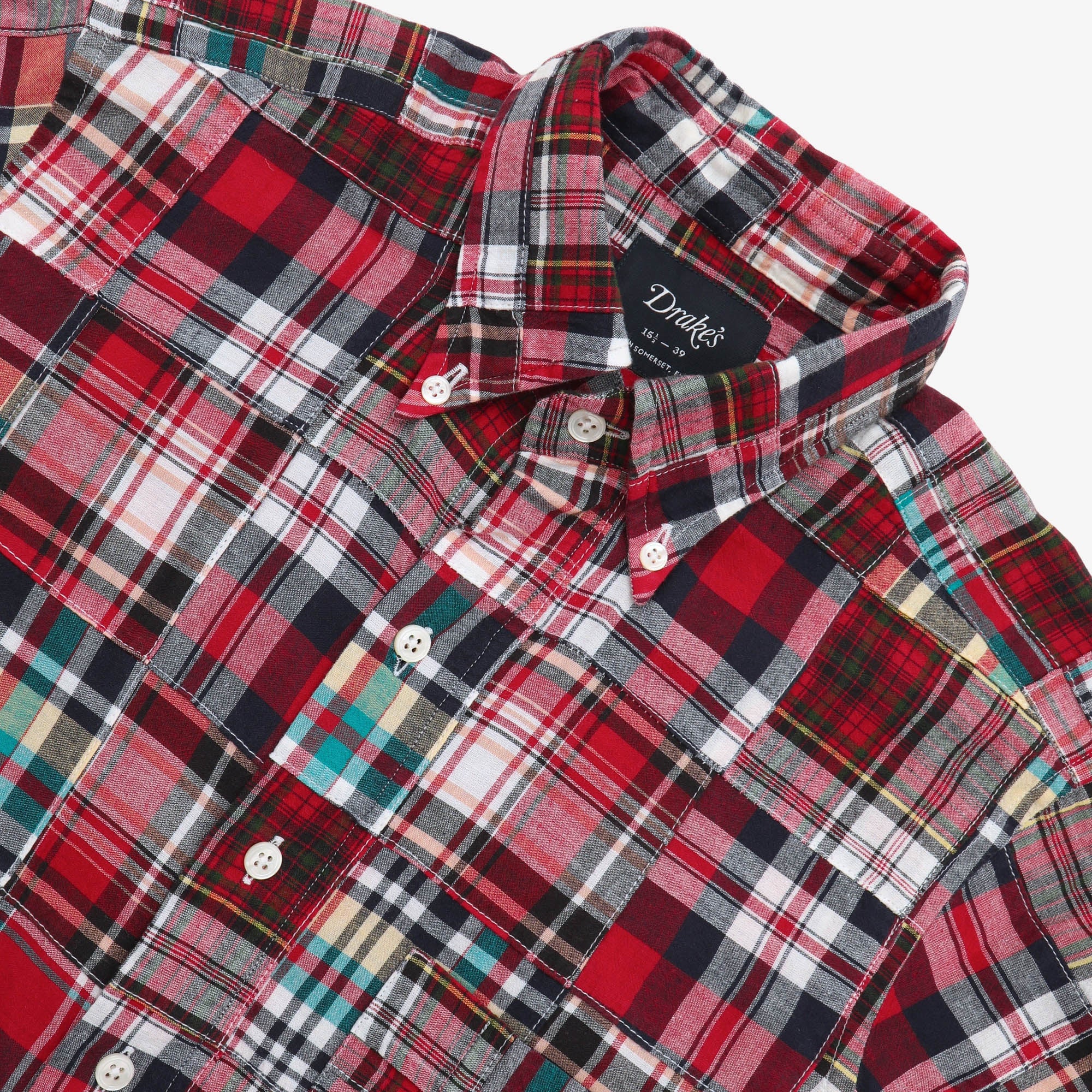 Drakes BD Patchwork Madras Shirt – Marrkt