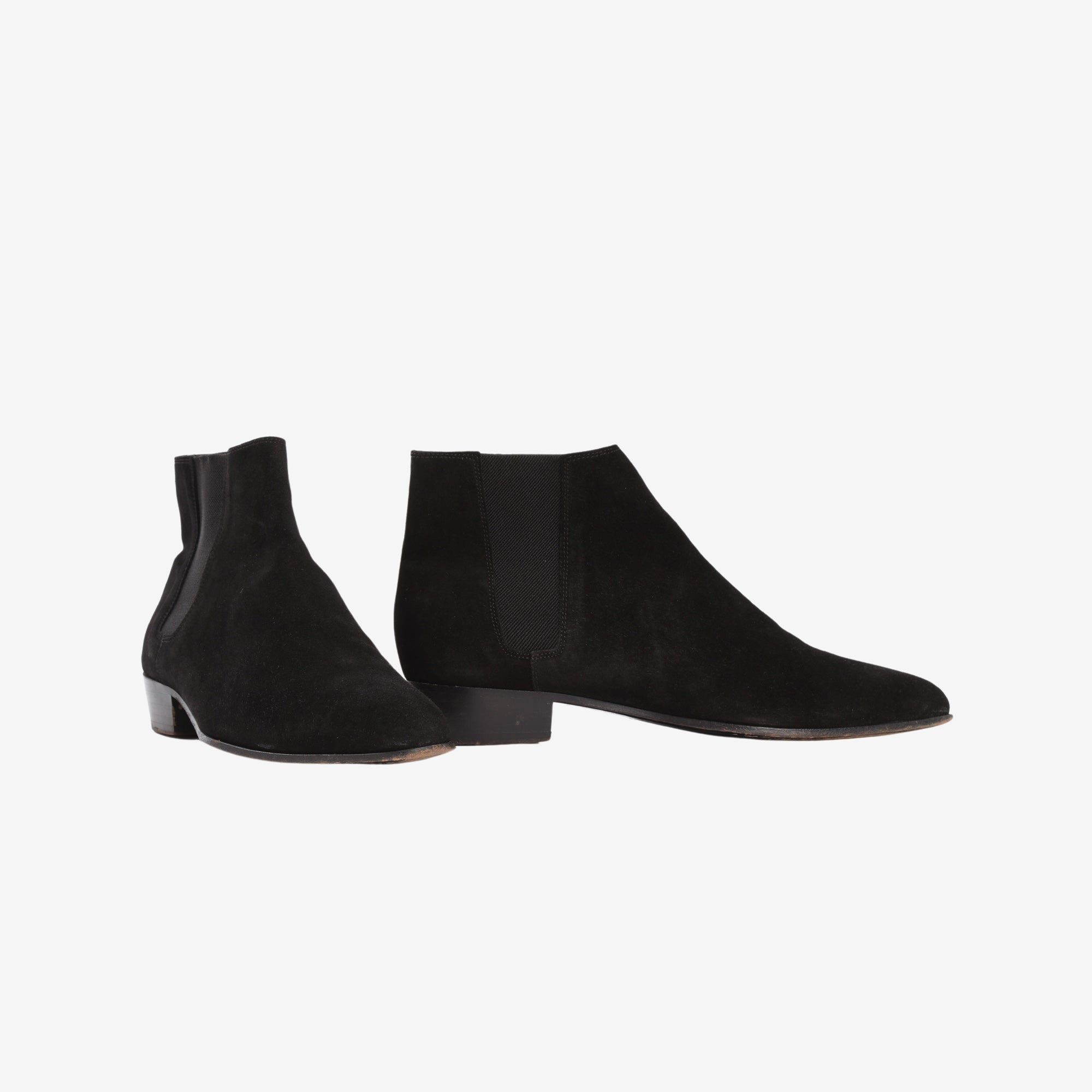 Black Suede Chelsea Boots