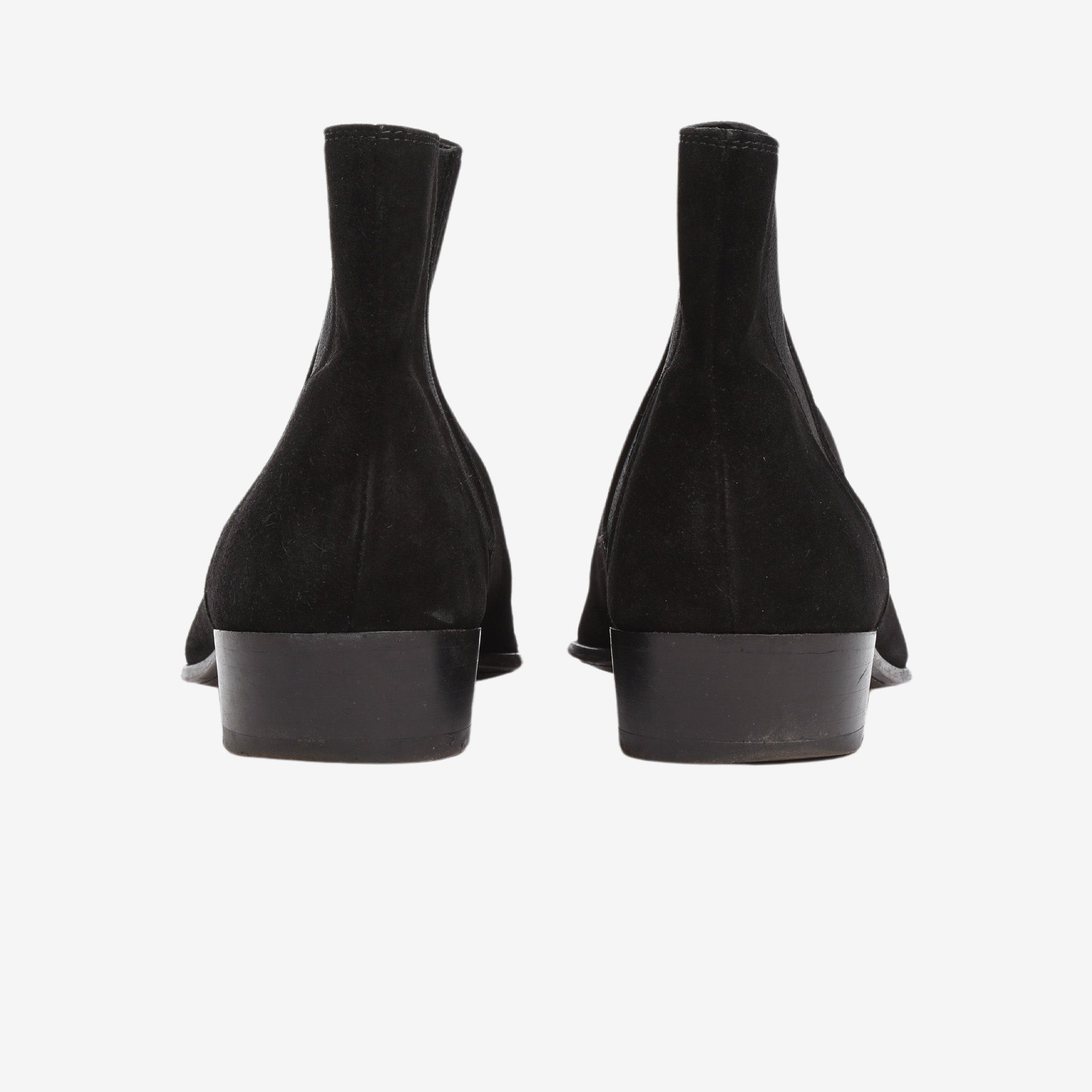 Black Suede Chelsea Boots