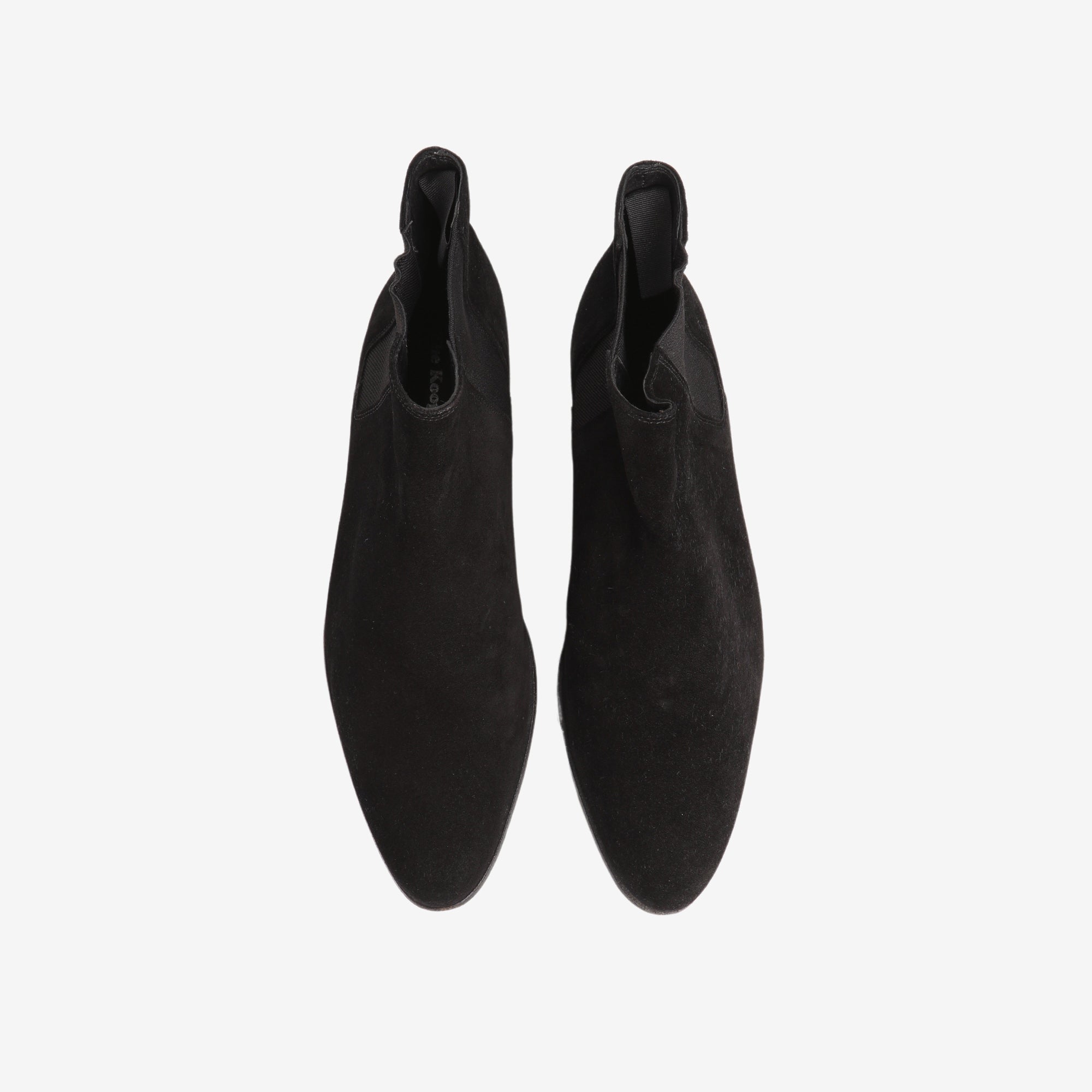 Black Suede Chelsea Boots