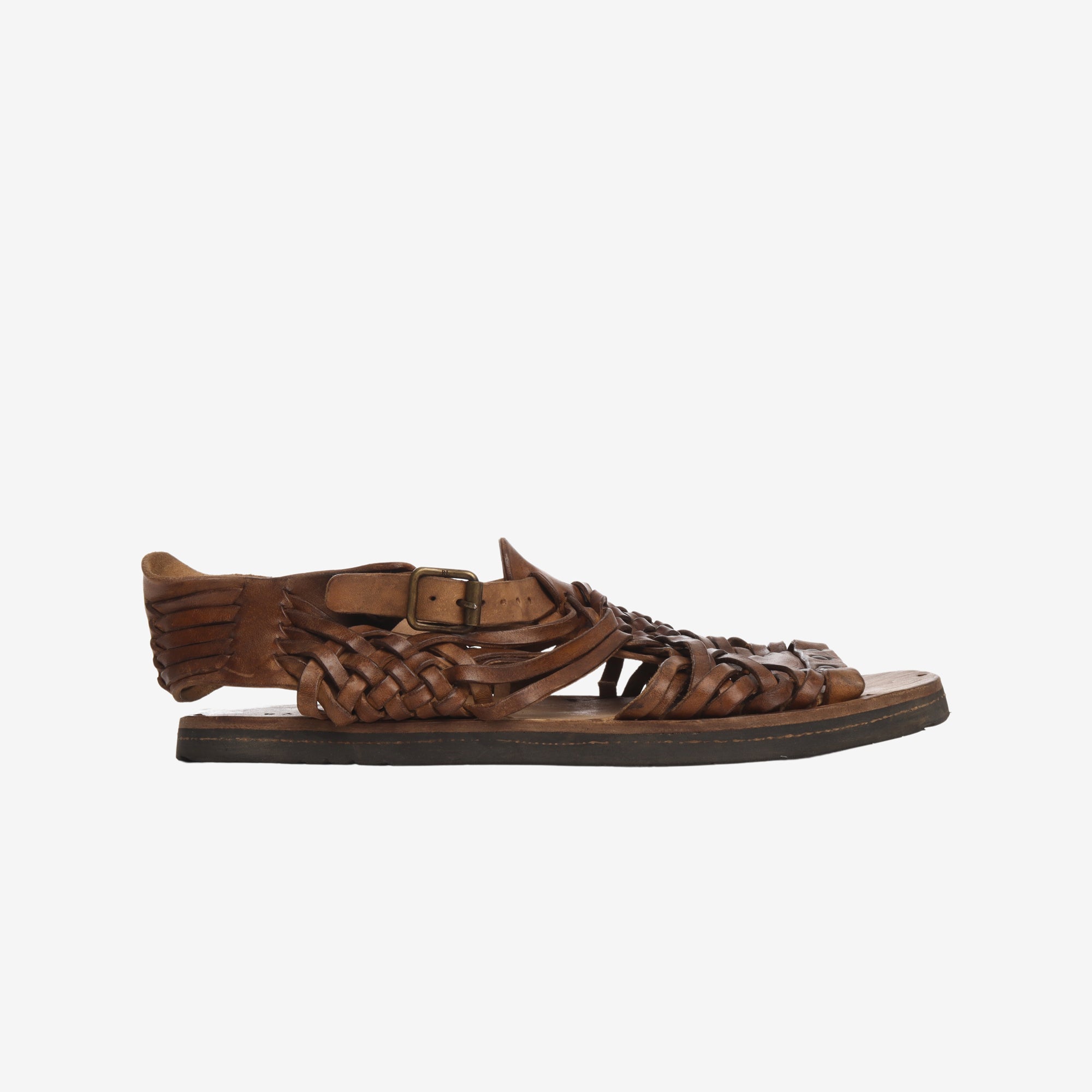 Ralph Lauren Handwoven Leather Sandals Marrkt