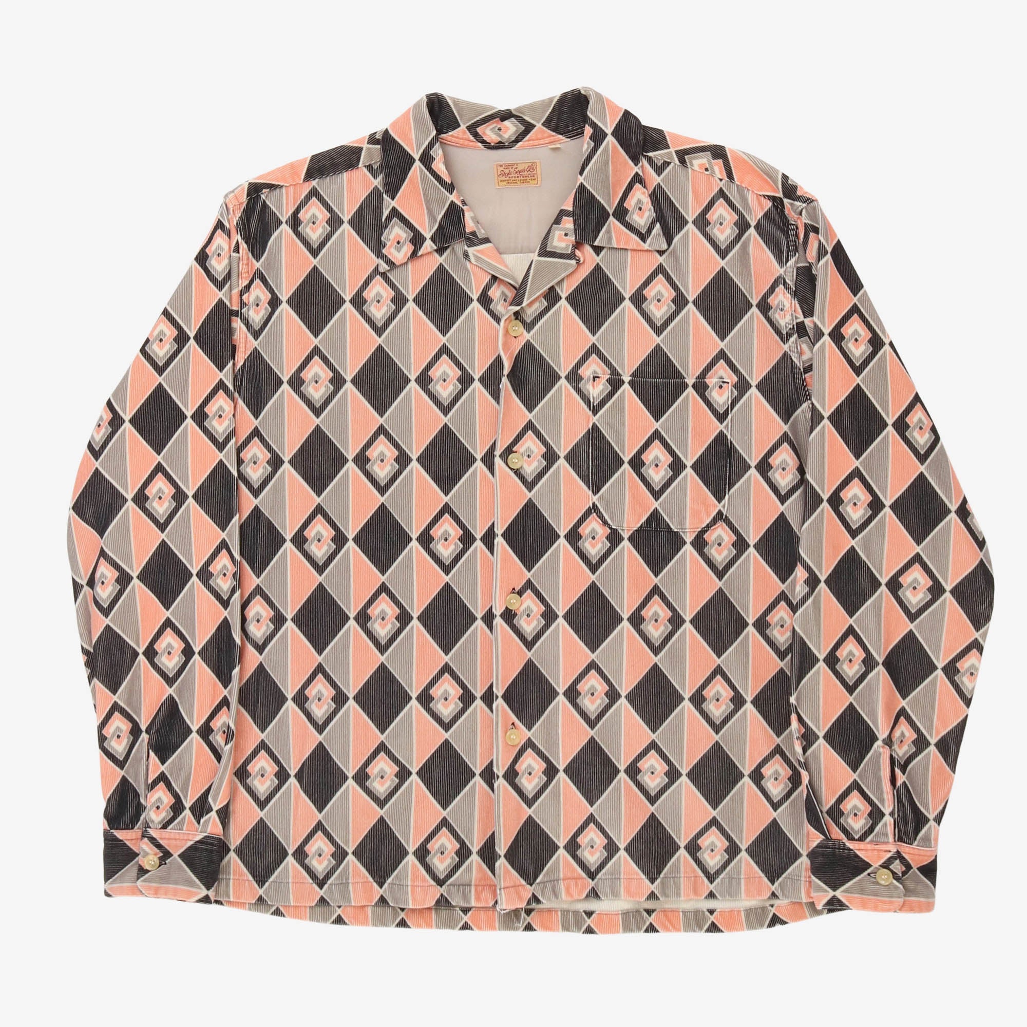 50s Style Cord Sports Shirt