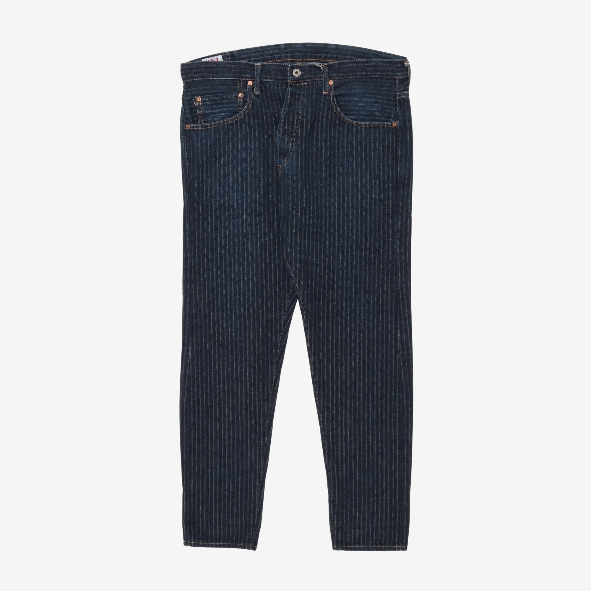 12oz Jacquard Stripe Straight Denim (36W x 29L)