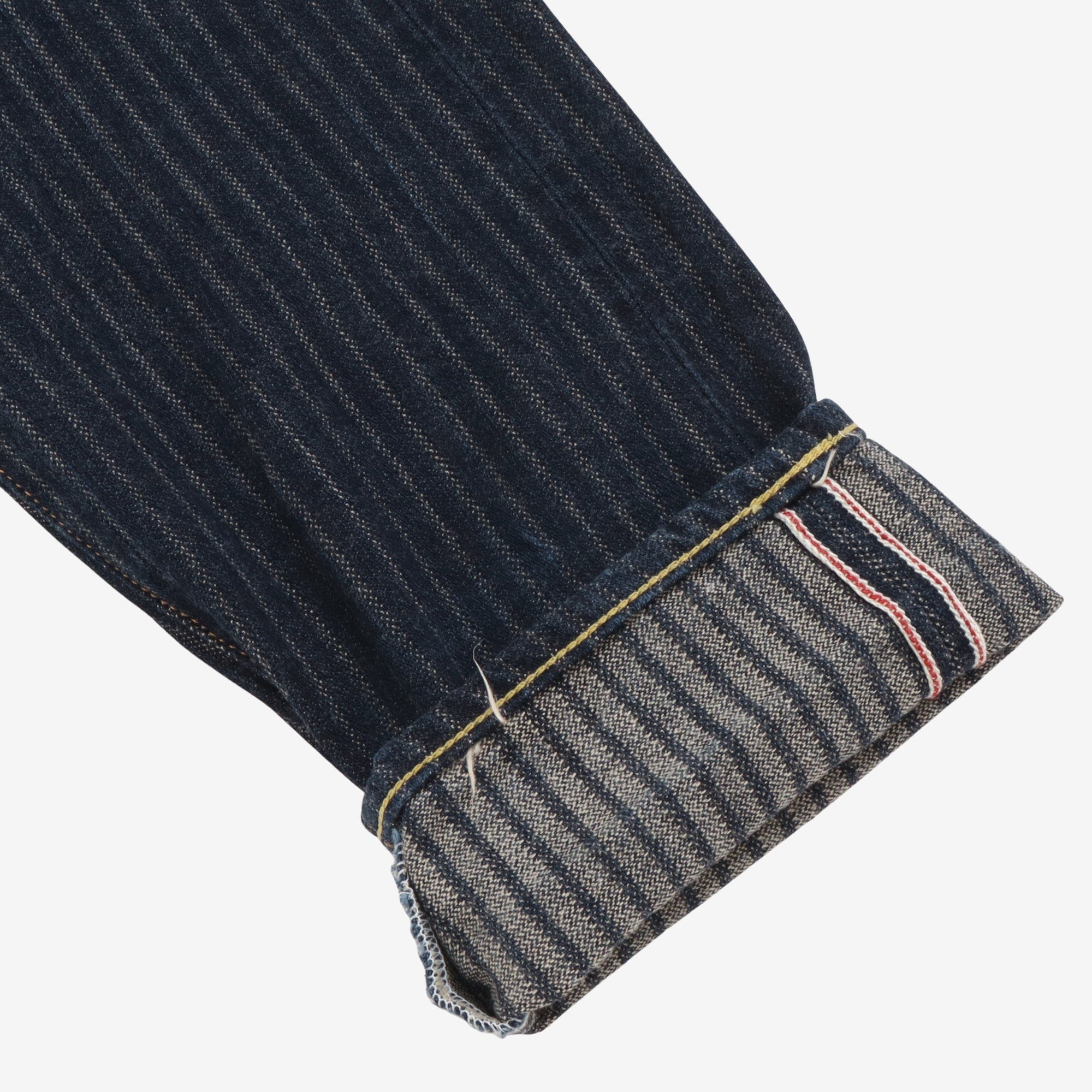 12oz Jacquard Stripe Straight Denim (36W x 29L)