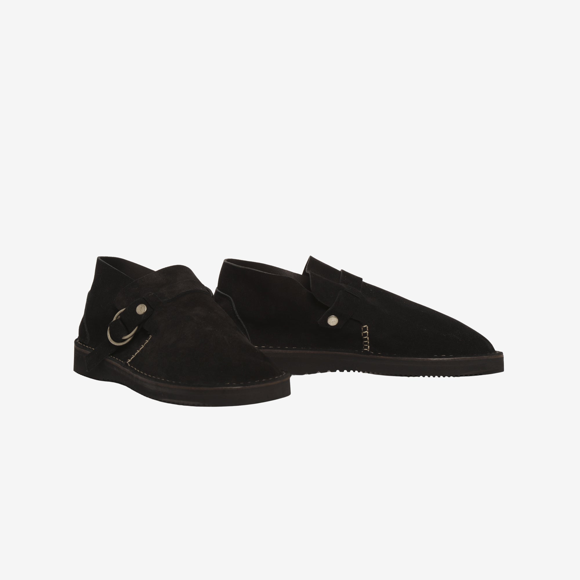 YMC Suede Buckle Shoes