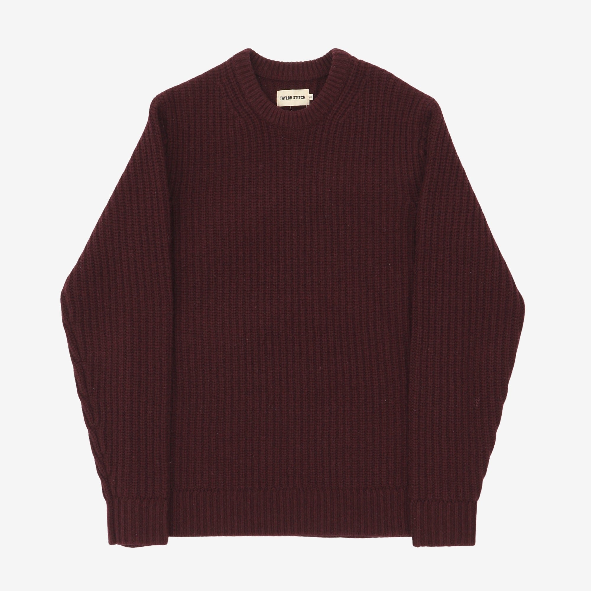 Wool Fishermans Rib Sweater