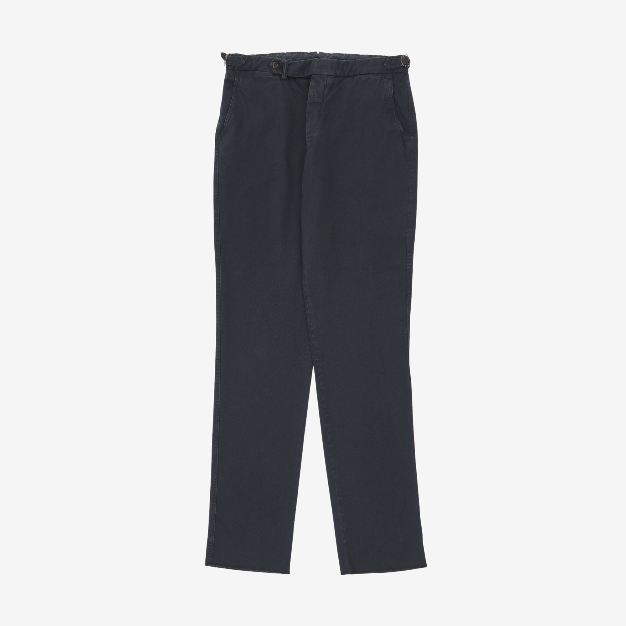 Flat Front Chino Trousers (34W x 37L)
