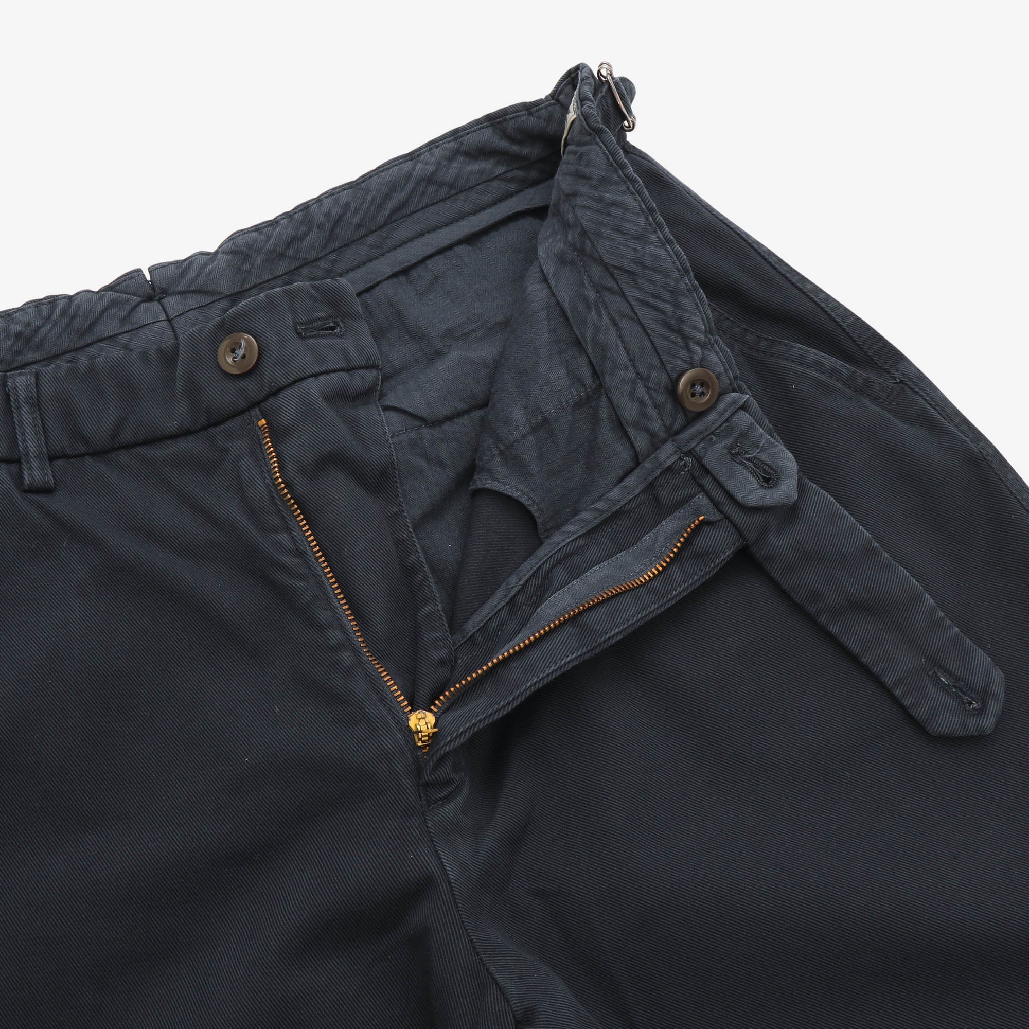 Flat Front Chino Trousers (34W x 37L)