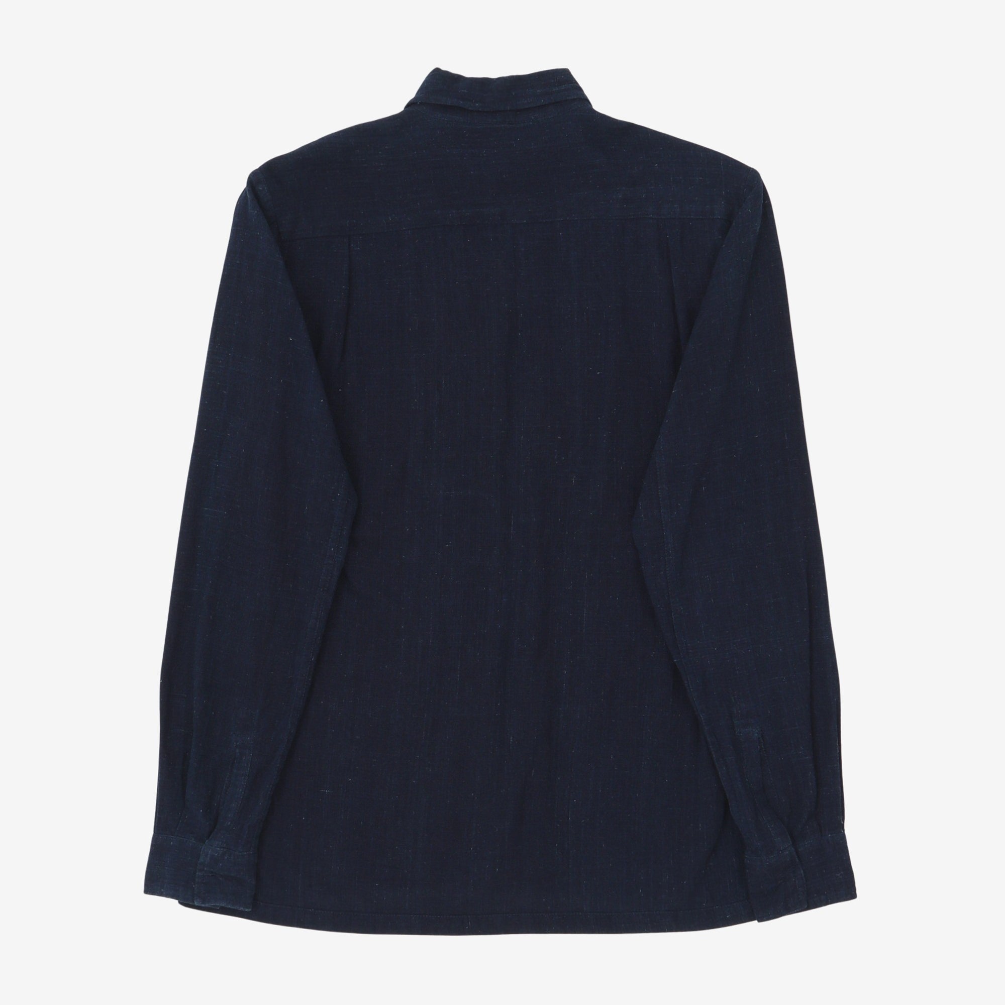 Indigo Linen Utility Shirt