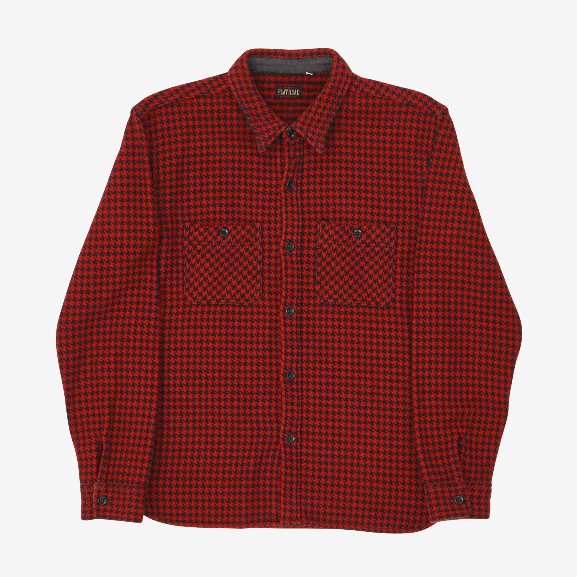 Houndstooth Flannel Work Shirt