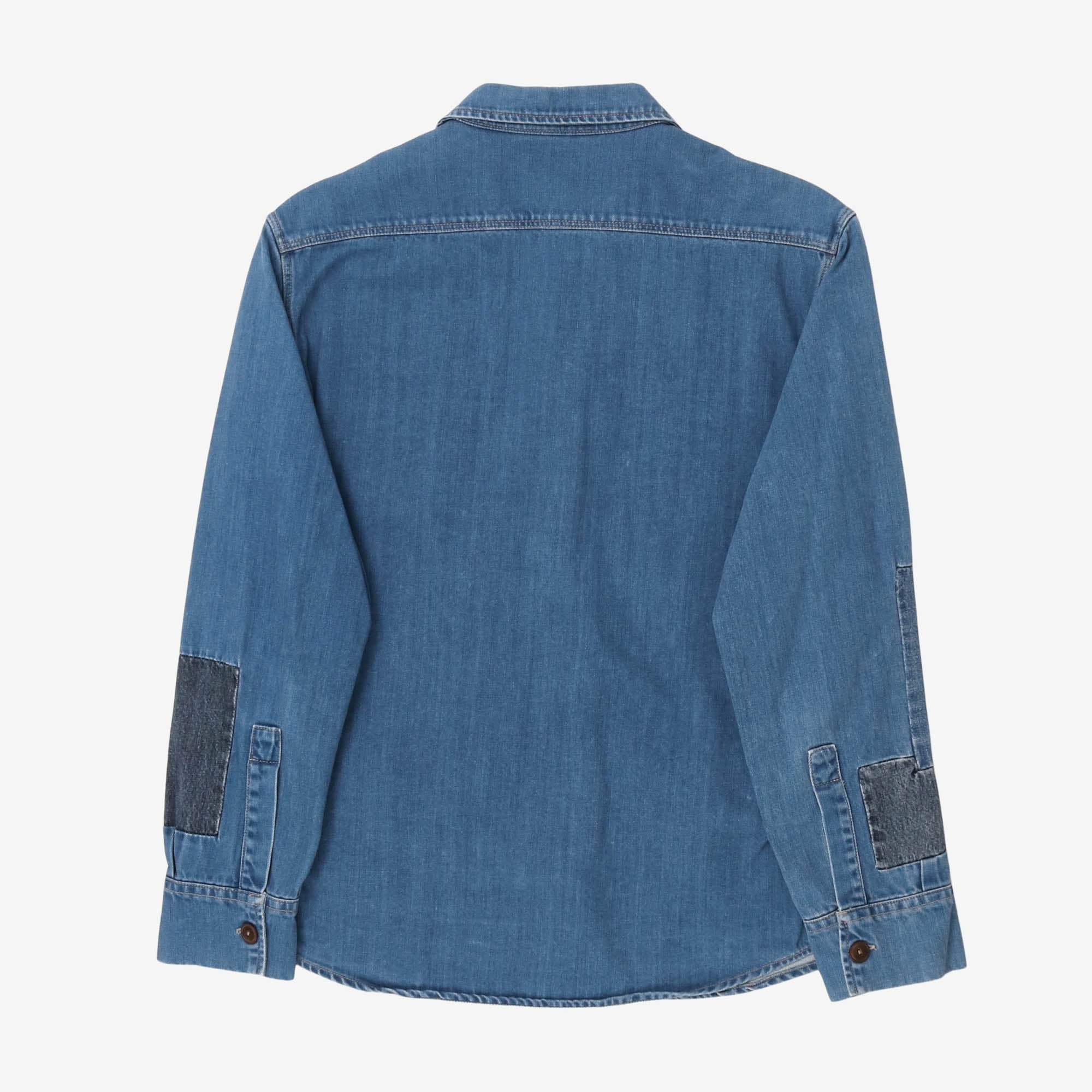 Denim Patchwork Shirt Jacket (Fits M/L)