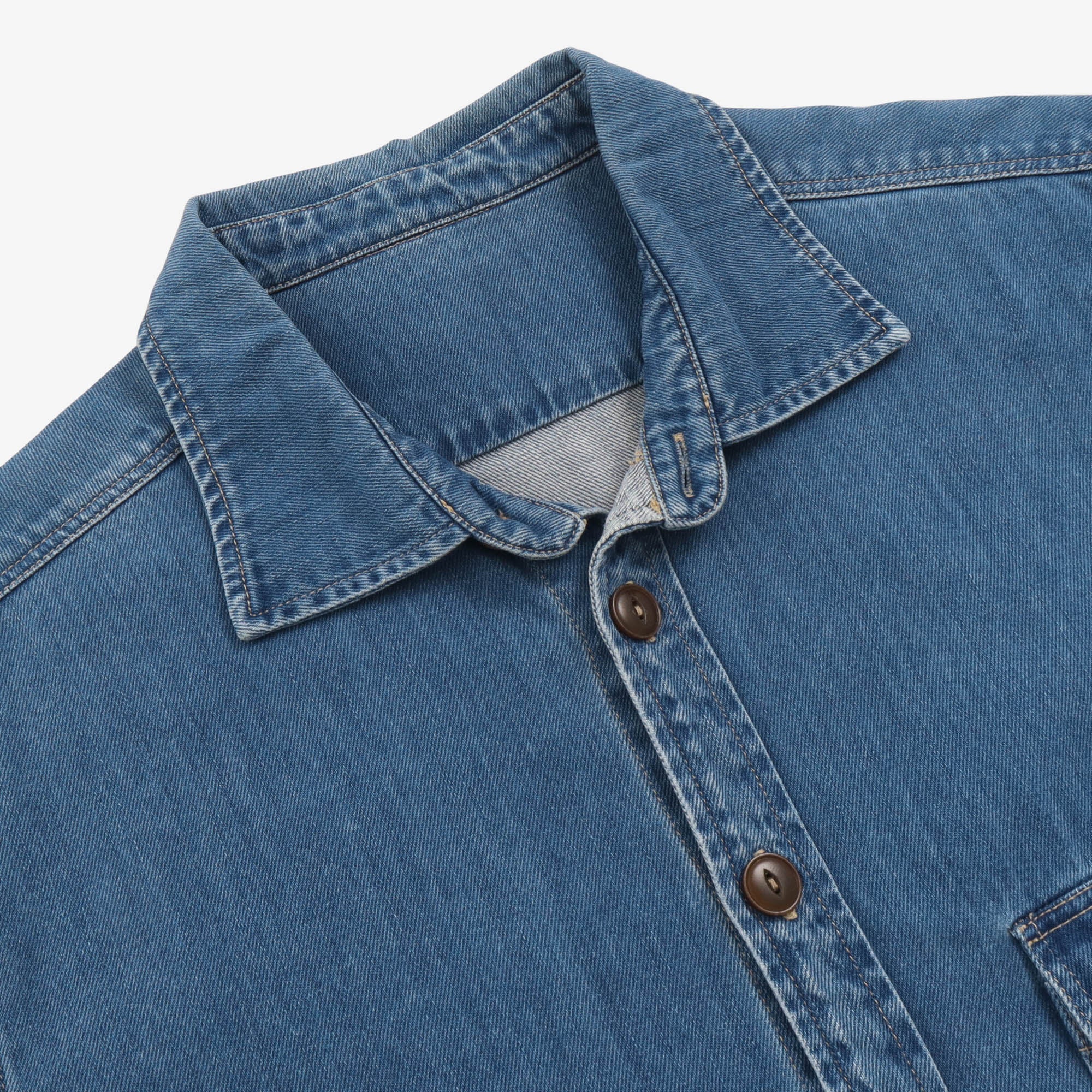 Denim Patchwork Shirt Jacket (Fits M/L)