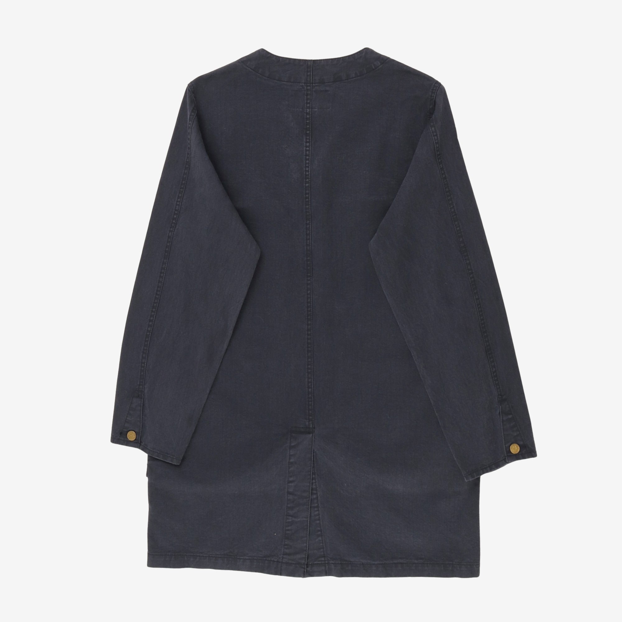 Colarless Shop Coat