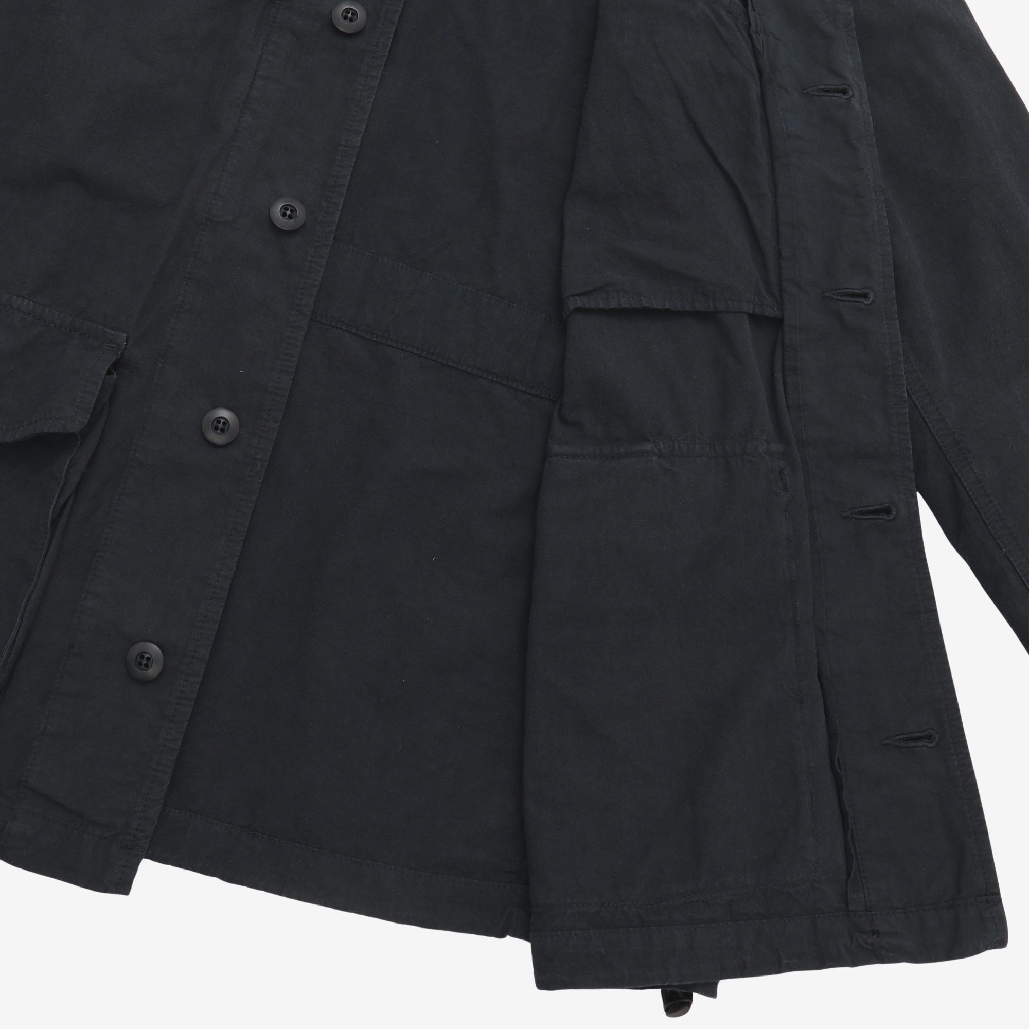 Collarless Military Jacket