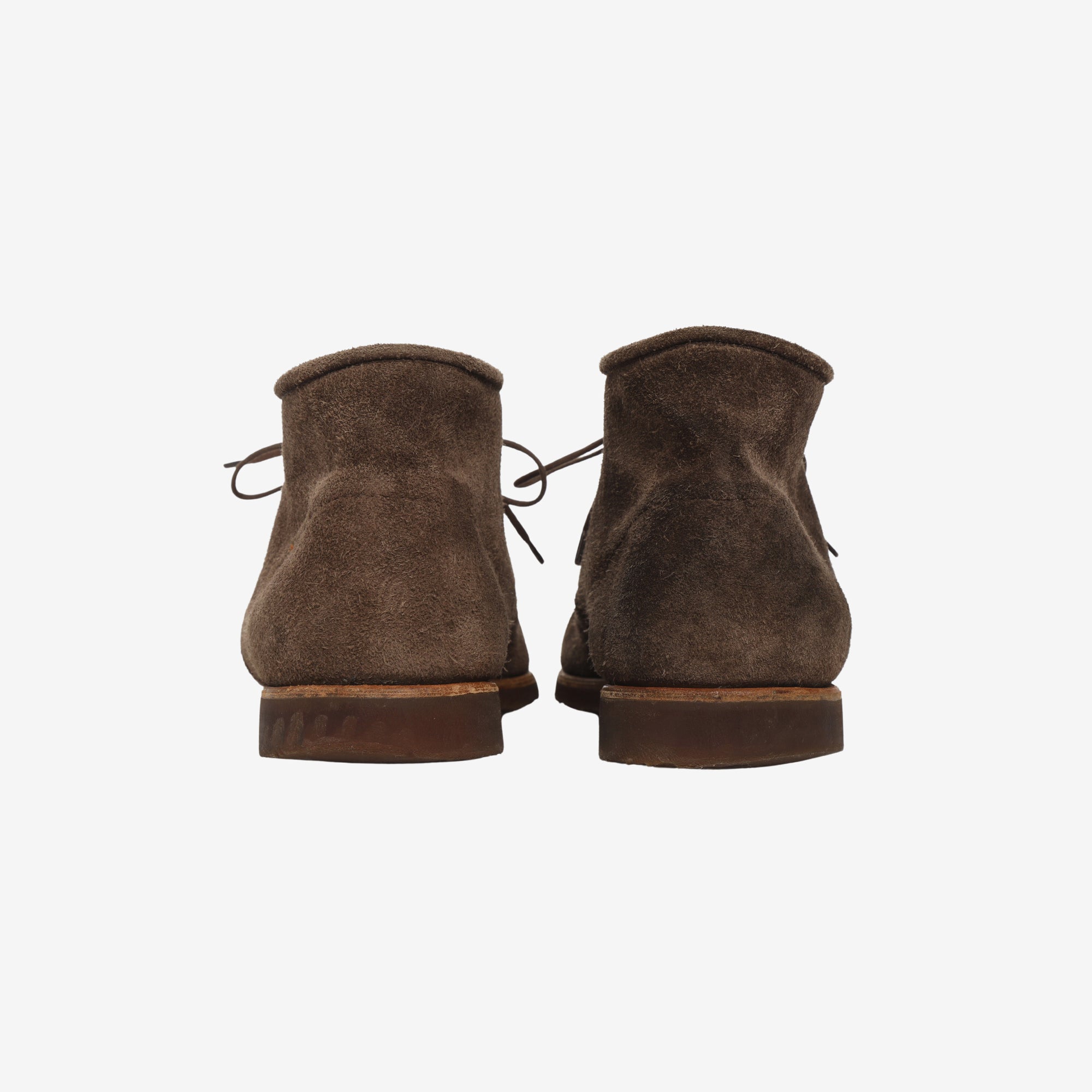 Suede Plain Toe Chukka Boots