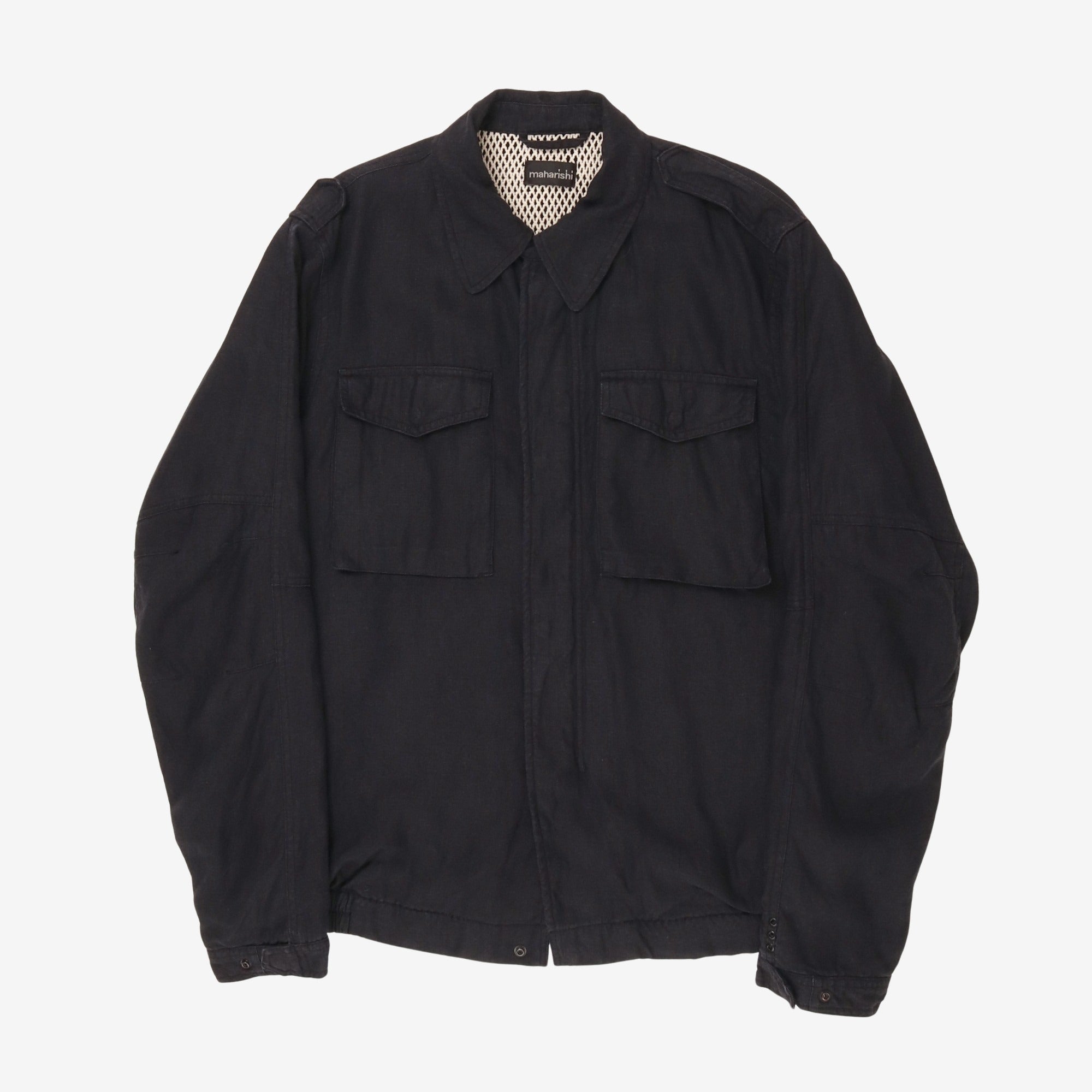 Washed Linen Embroidered Jacket