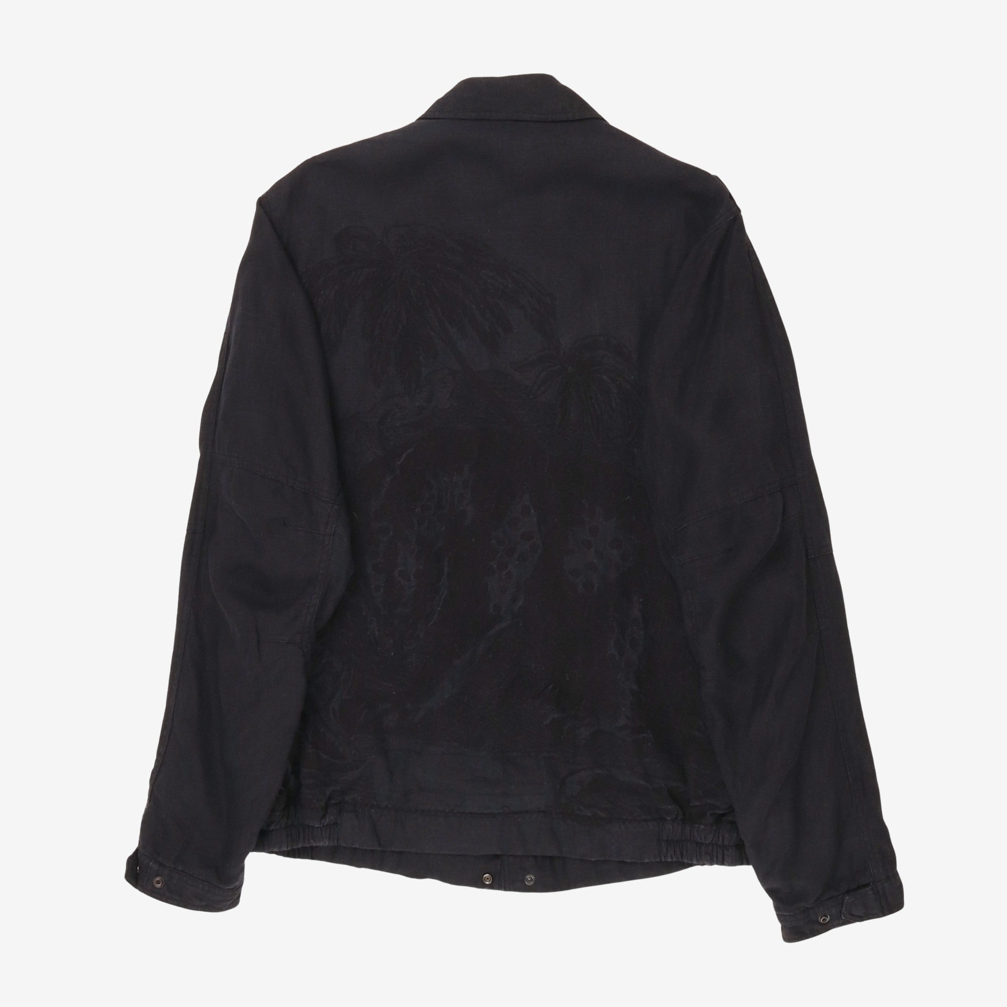 Washed Linen Embroidered Jacket