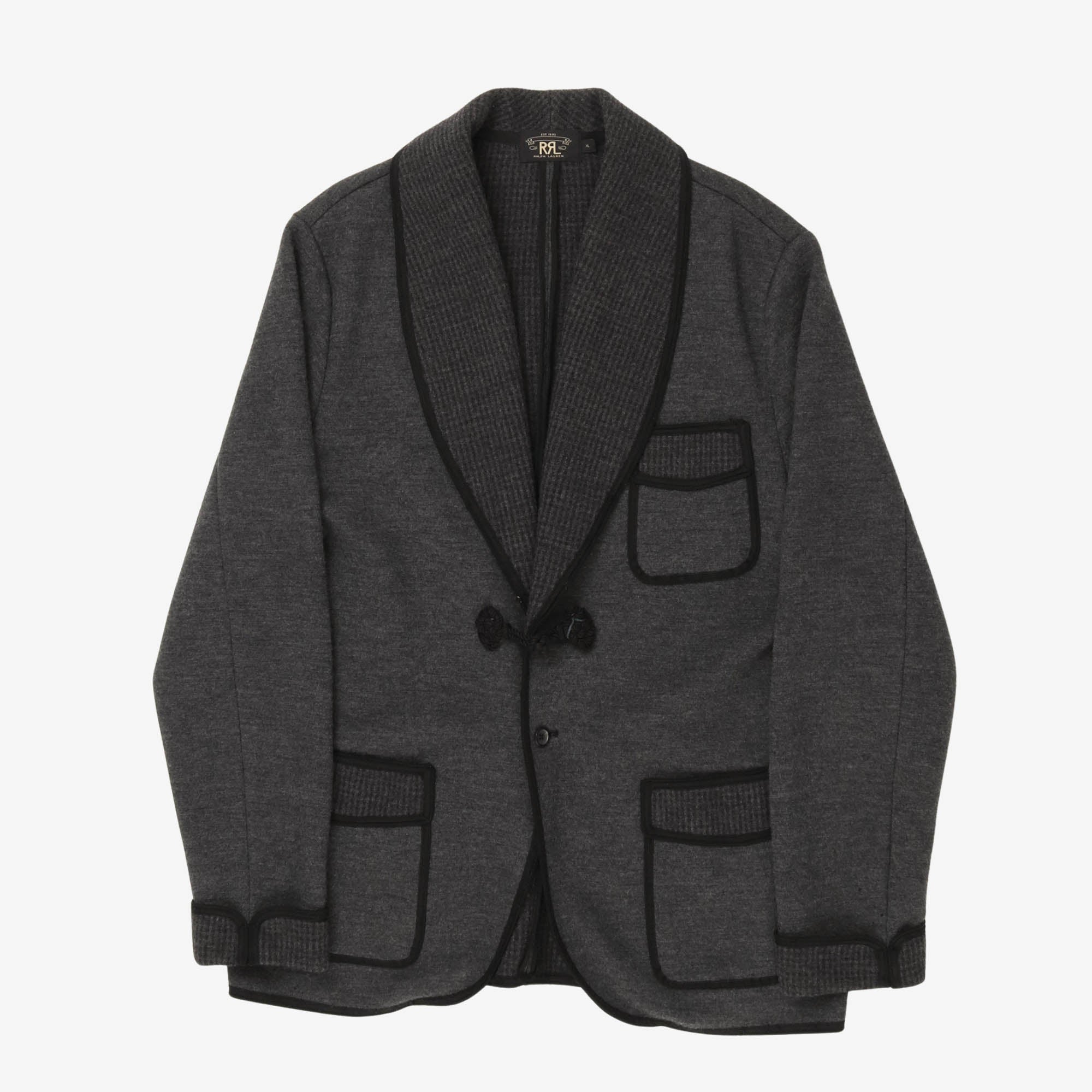 Wool Blend Smoking Jacket