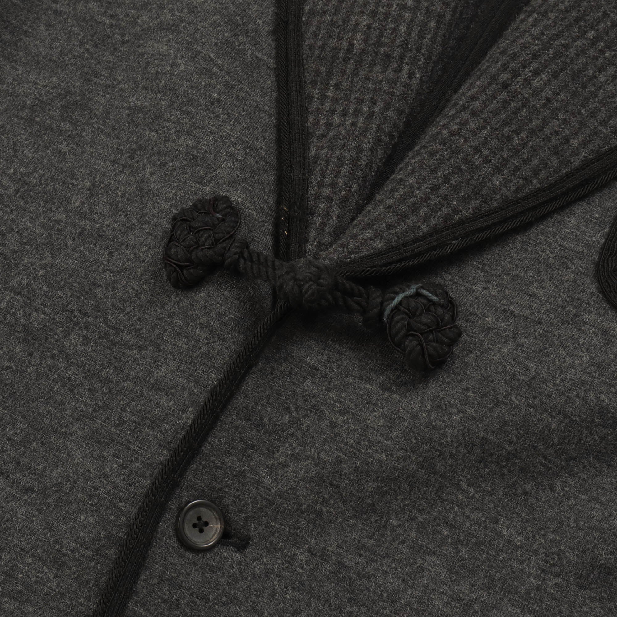 Wool Blend Smoking Jacket