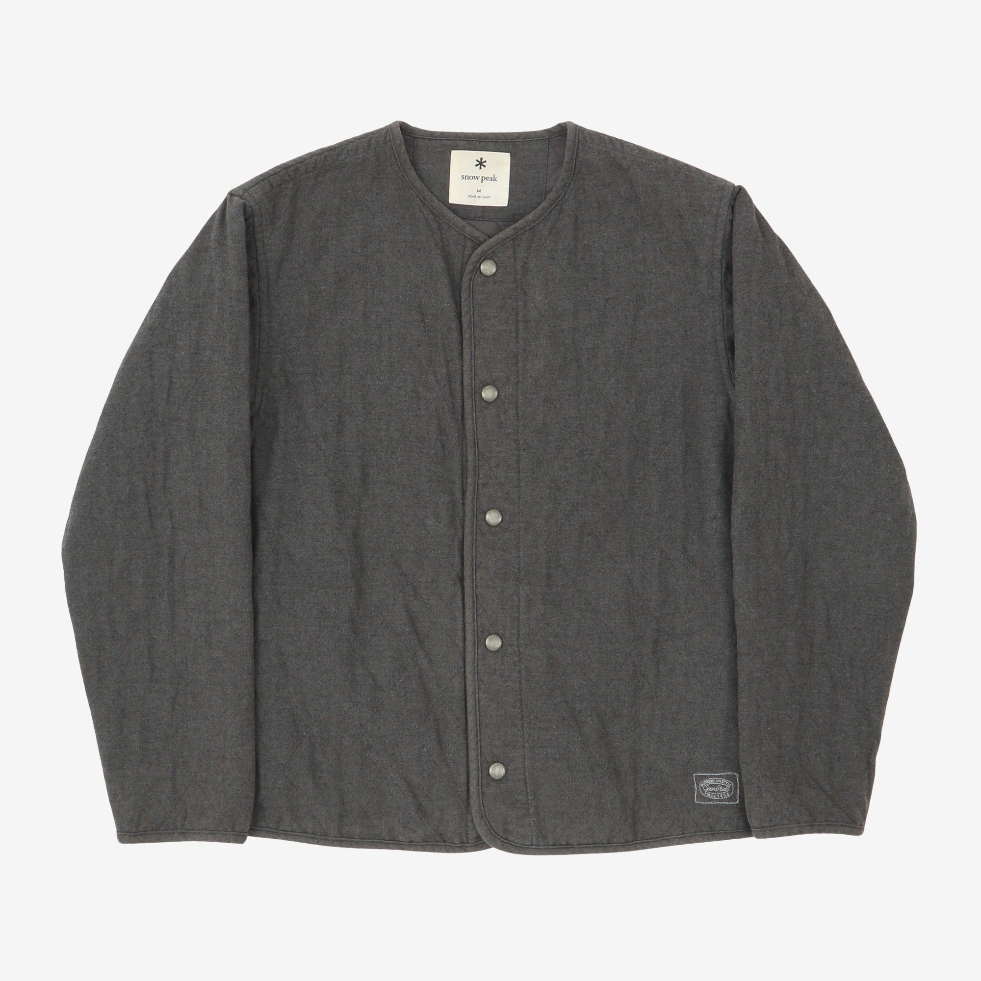 Quilted Flannel Cardigan Jacket