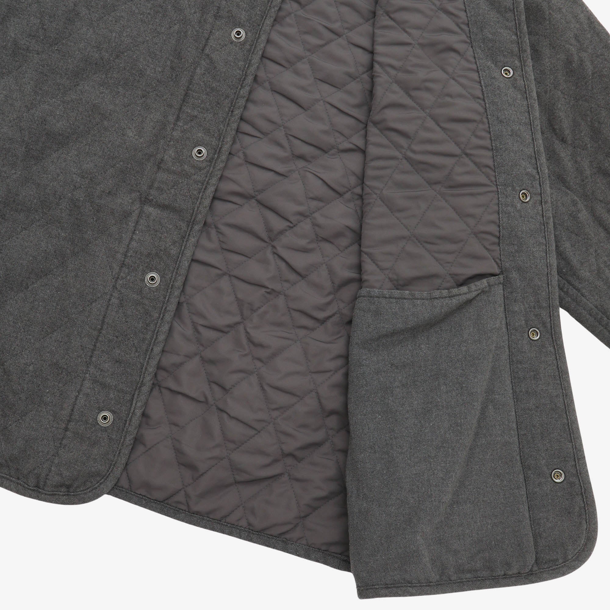 Quilted Flannel Cardigan Jacket