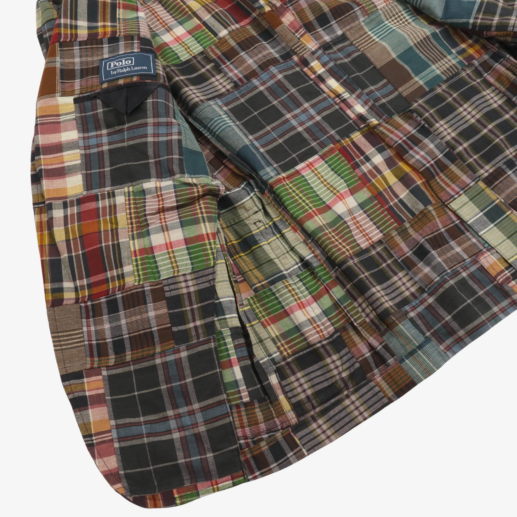 Madras Check Patchwork Blazer