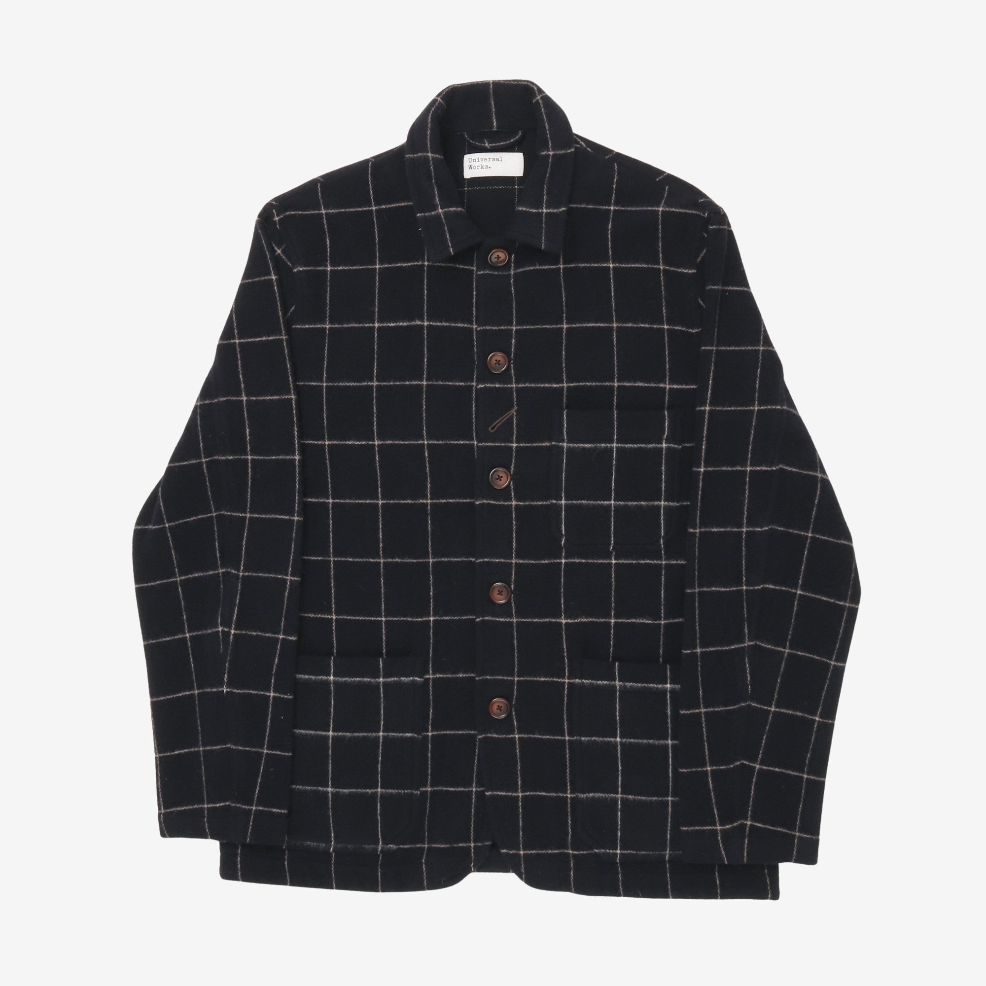 Wool Check Bakers Jacket