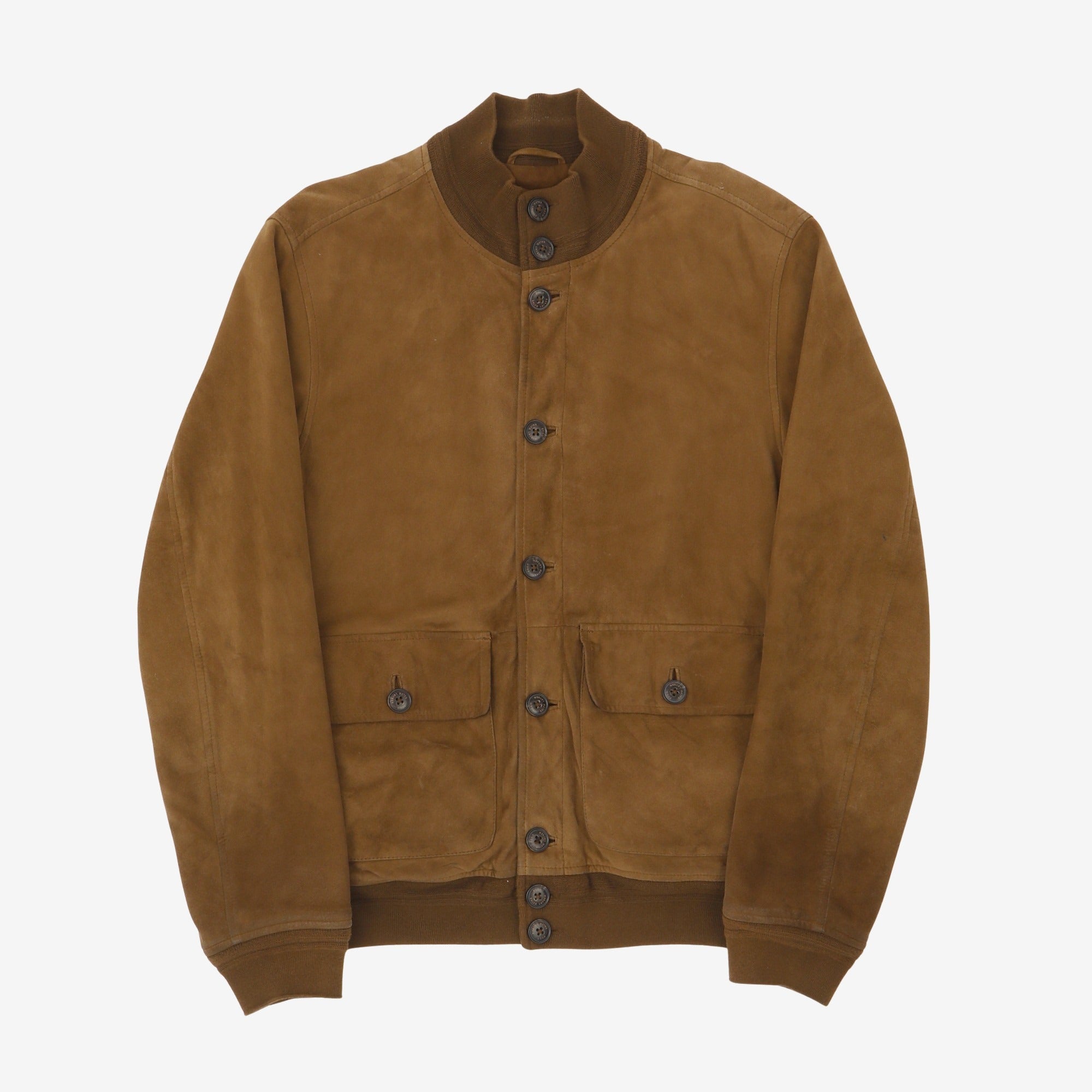 Suede Bomber Jacket