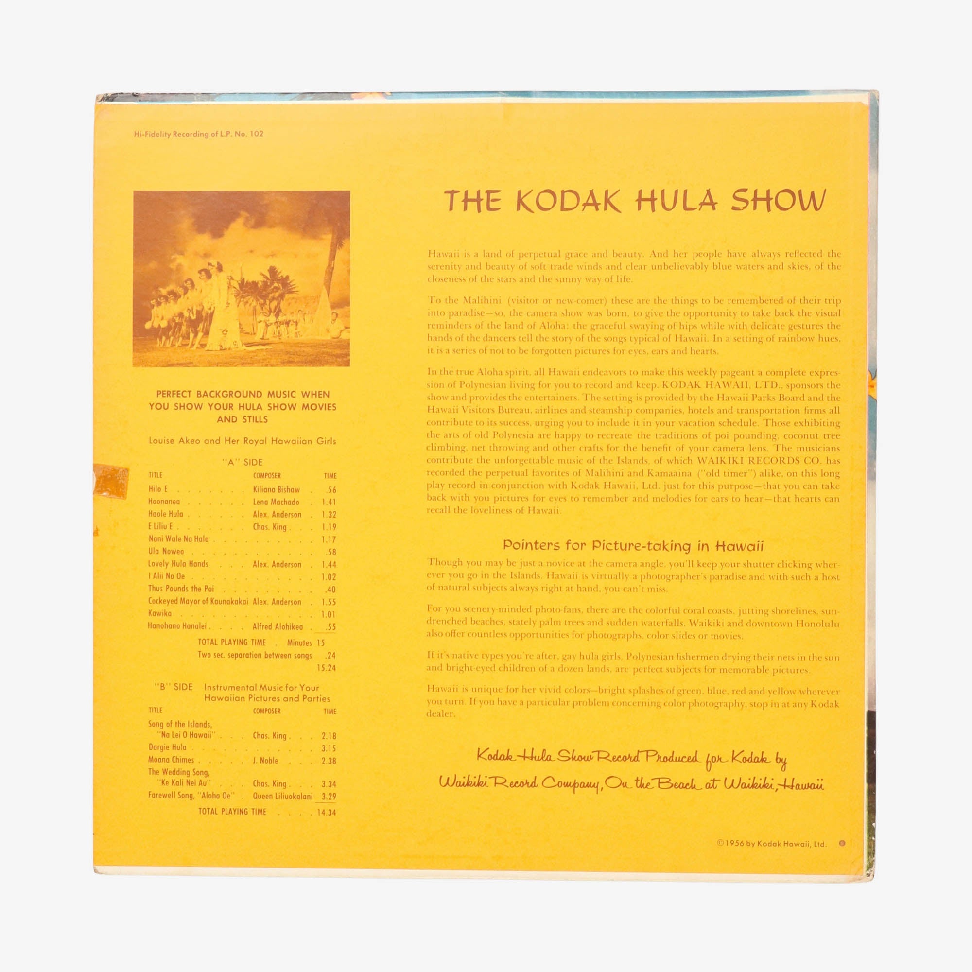 Kodak Hula Show Record