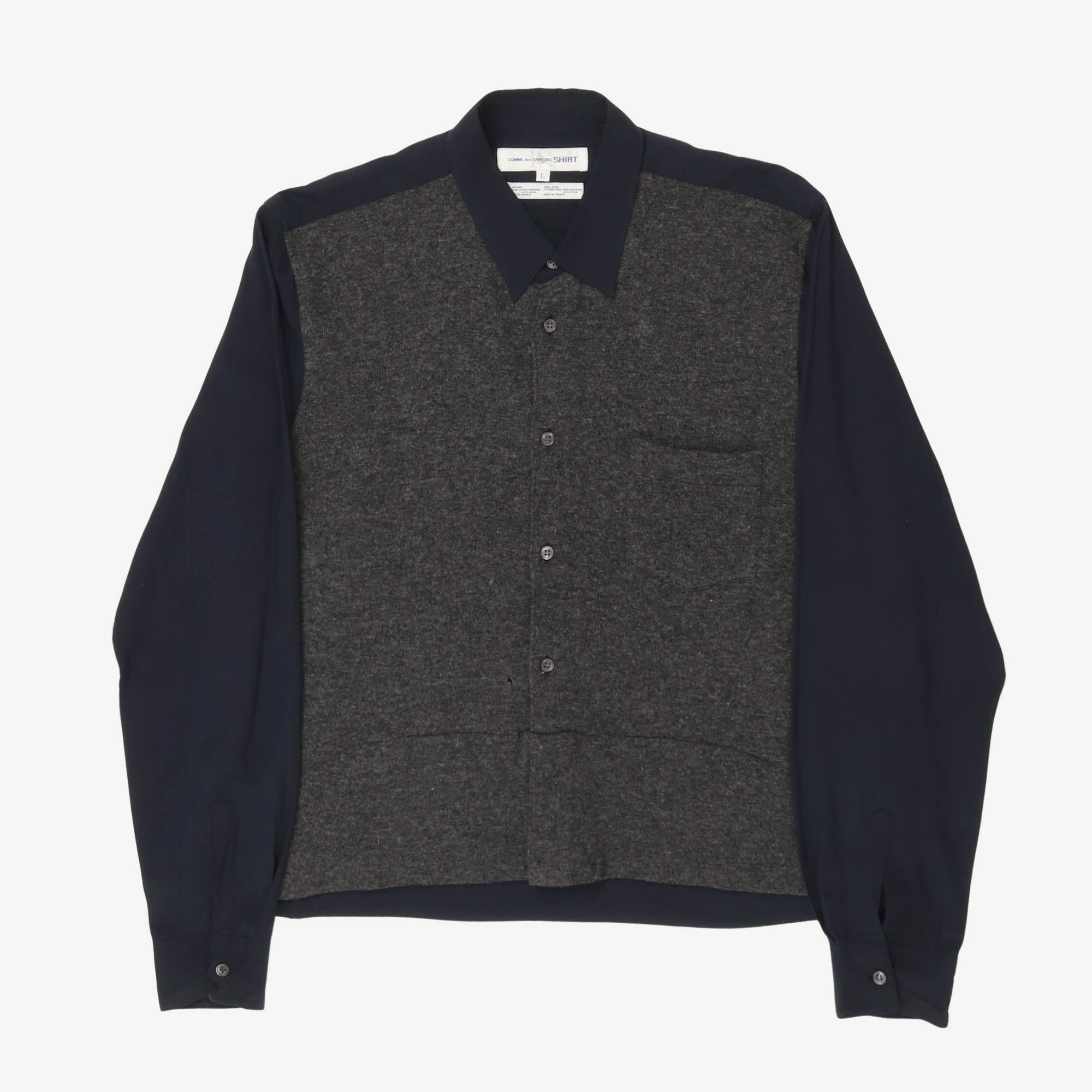 Wool Blend Knit Shirt