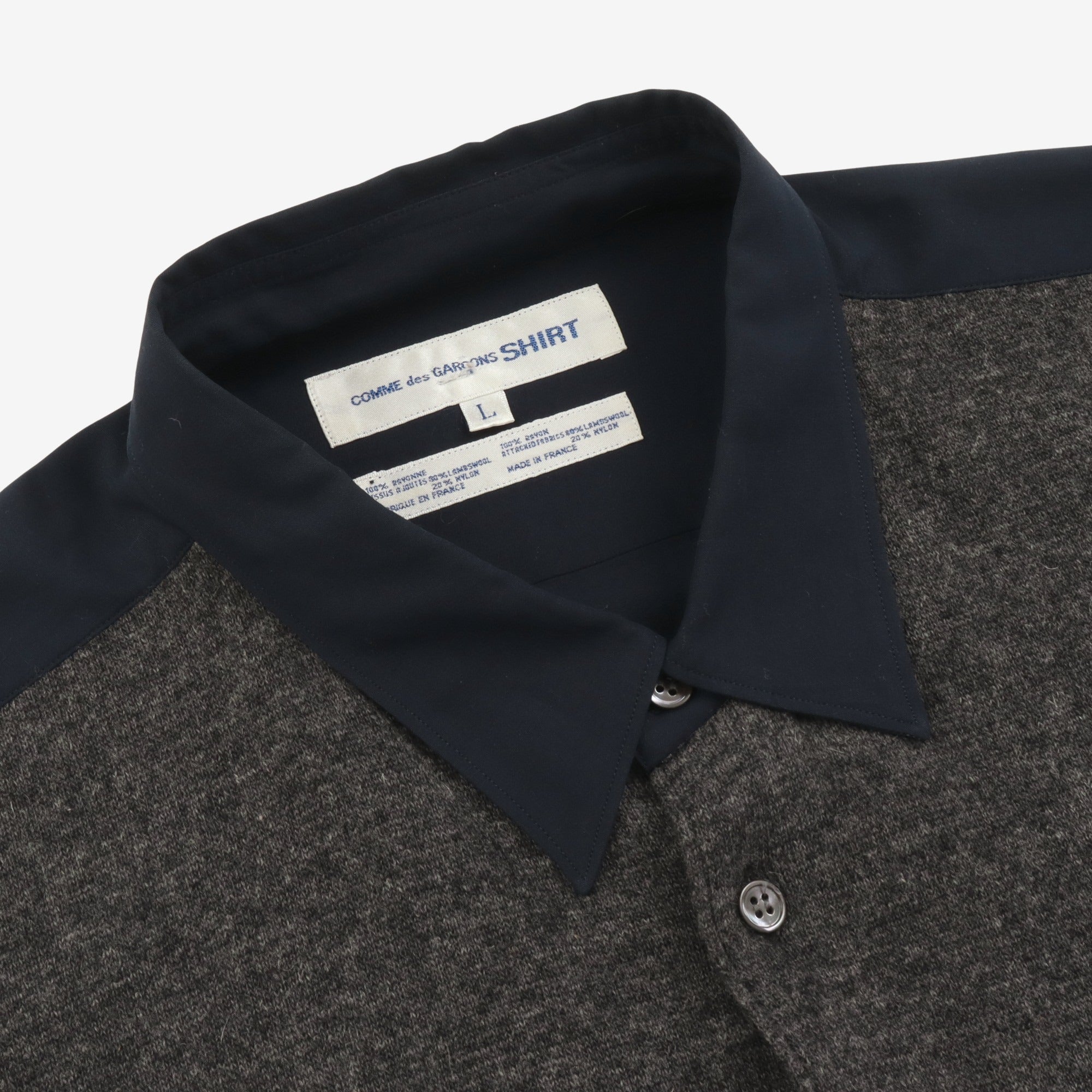 Wool Blend Knit Shirt