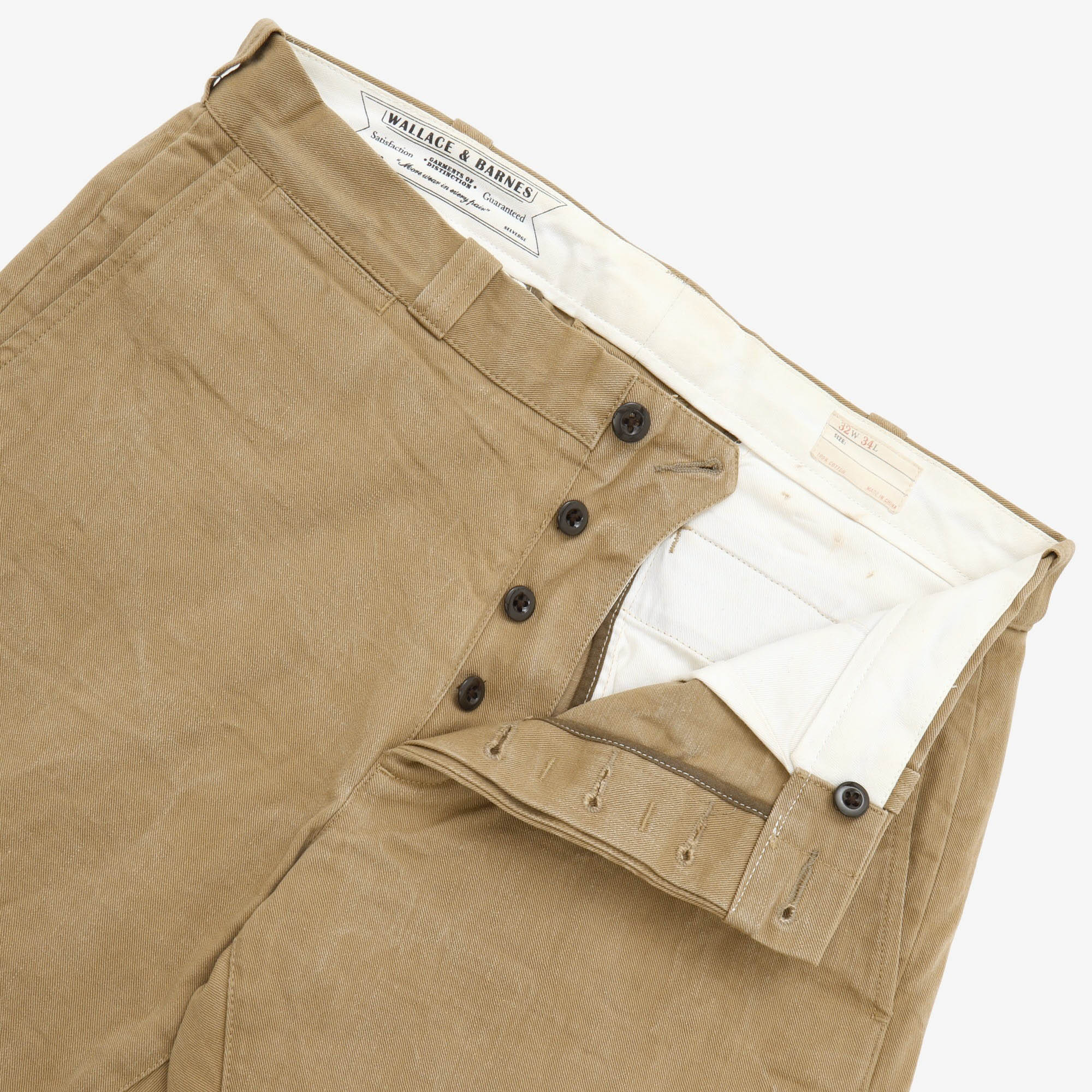 11.5oz Selvedge Slim Chino (33W X 32.5L)