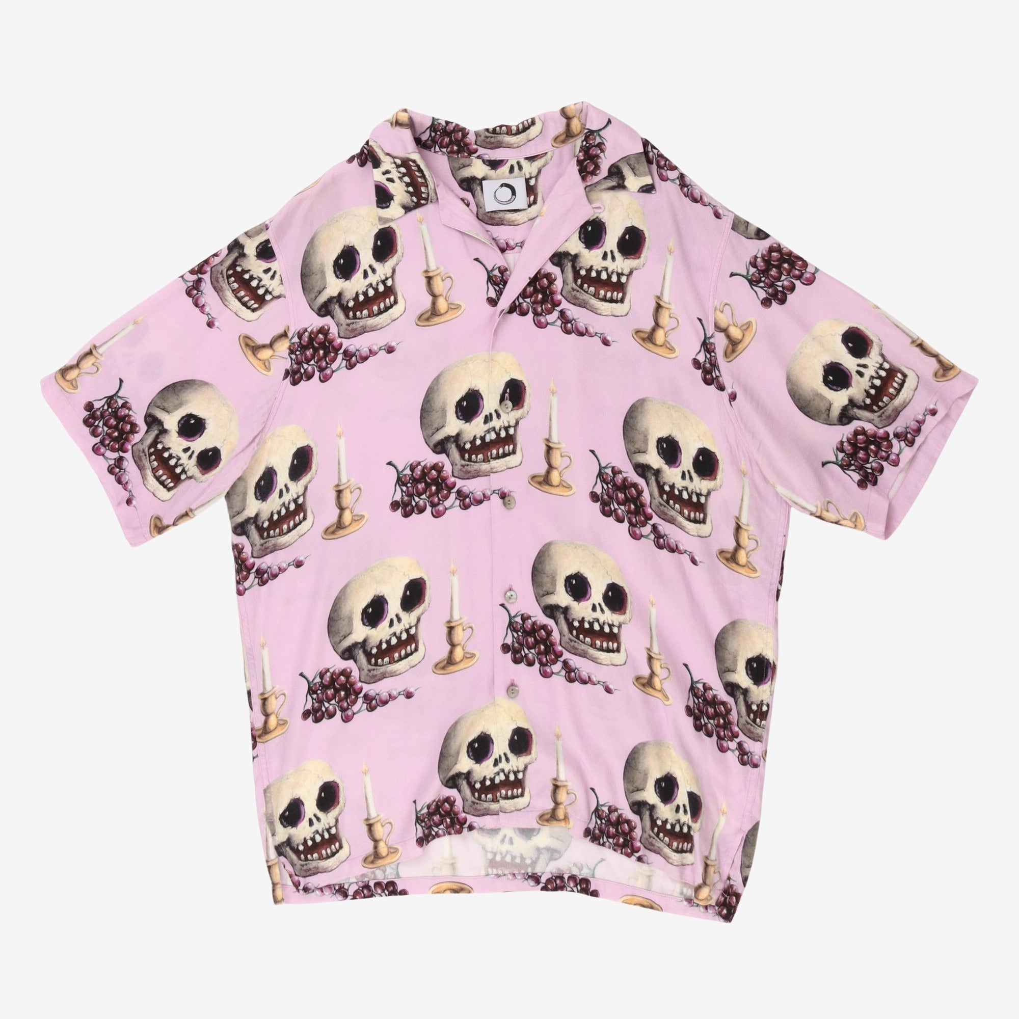 Skeleton Head Print Shirt